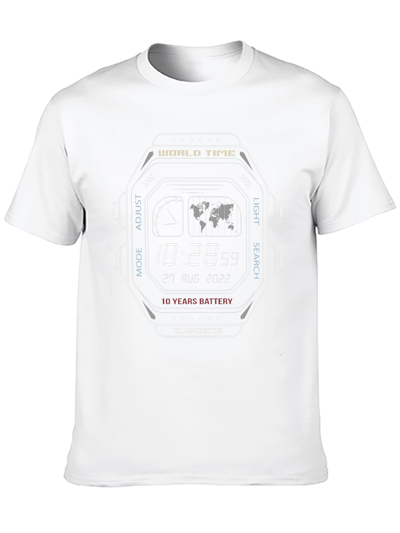Retro Digital Watch Graphic Tee - Cool & Unique!