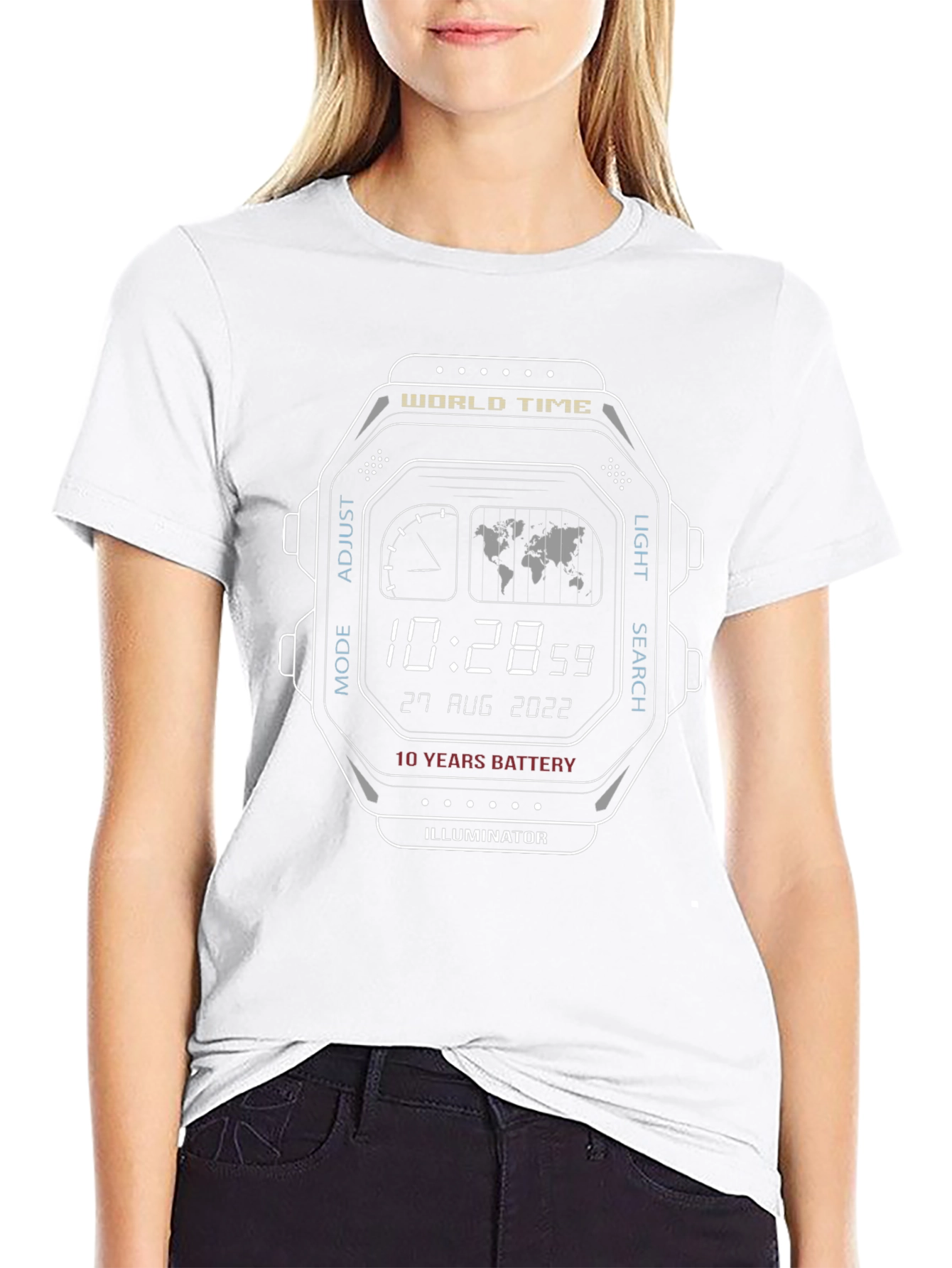 Retro Digital Watch Graphic Tee - Cool & Unique!