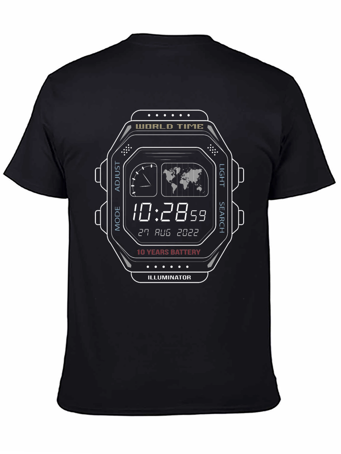 Retro Digital Watch Graphic Tee - Cool & Unique!
