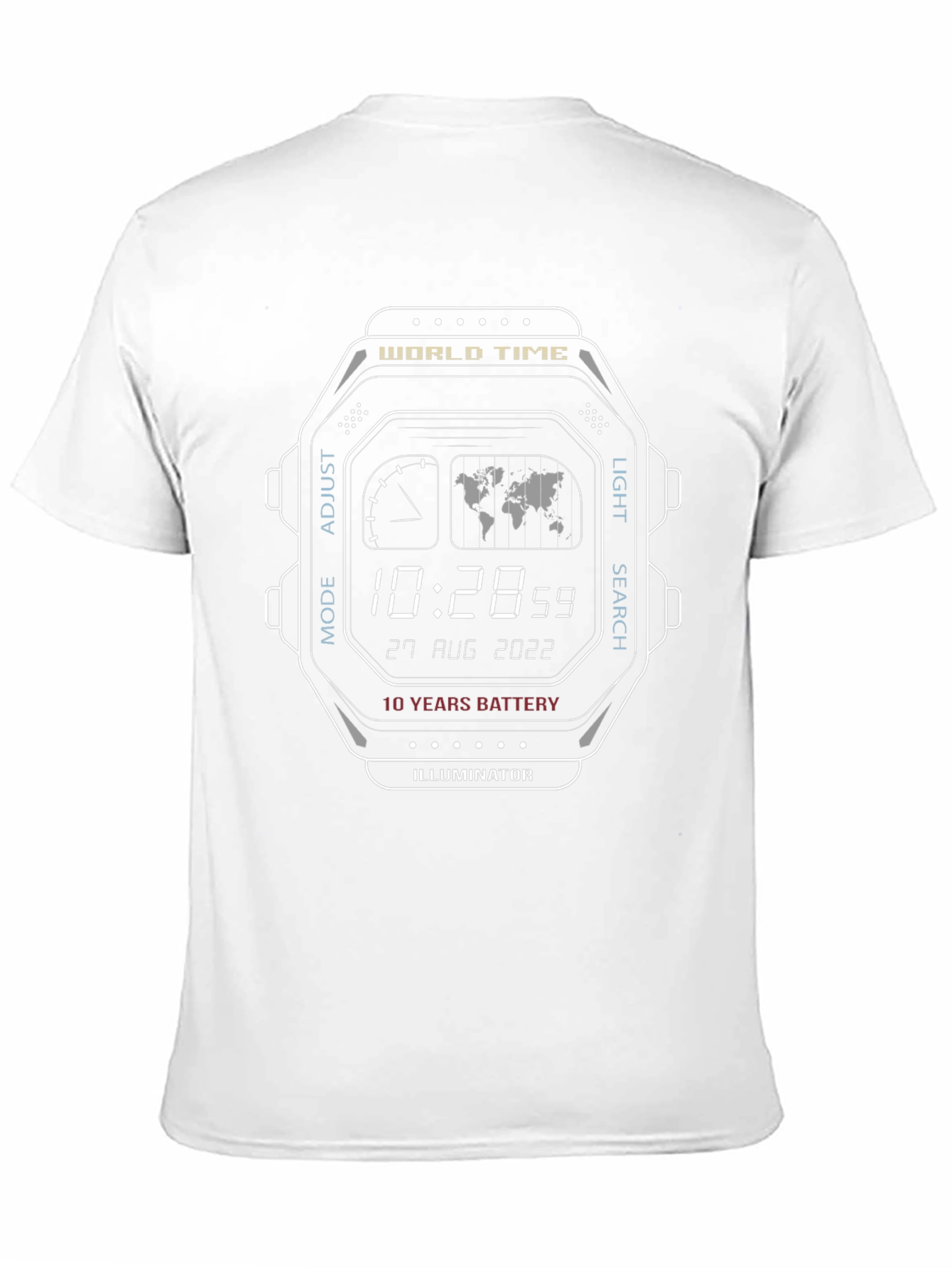 Retro Digital Watch Graphic Tee - Cool & Unique!
