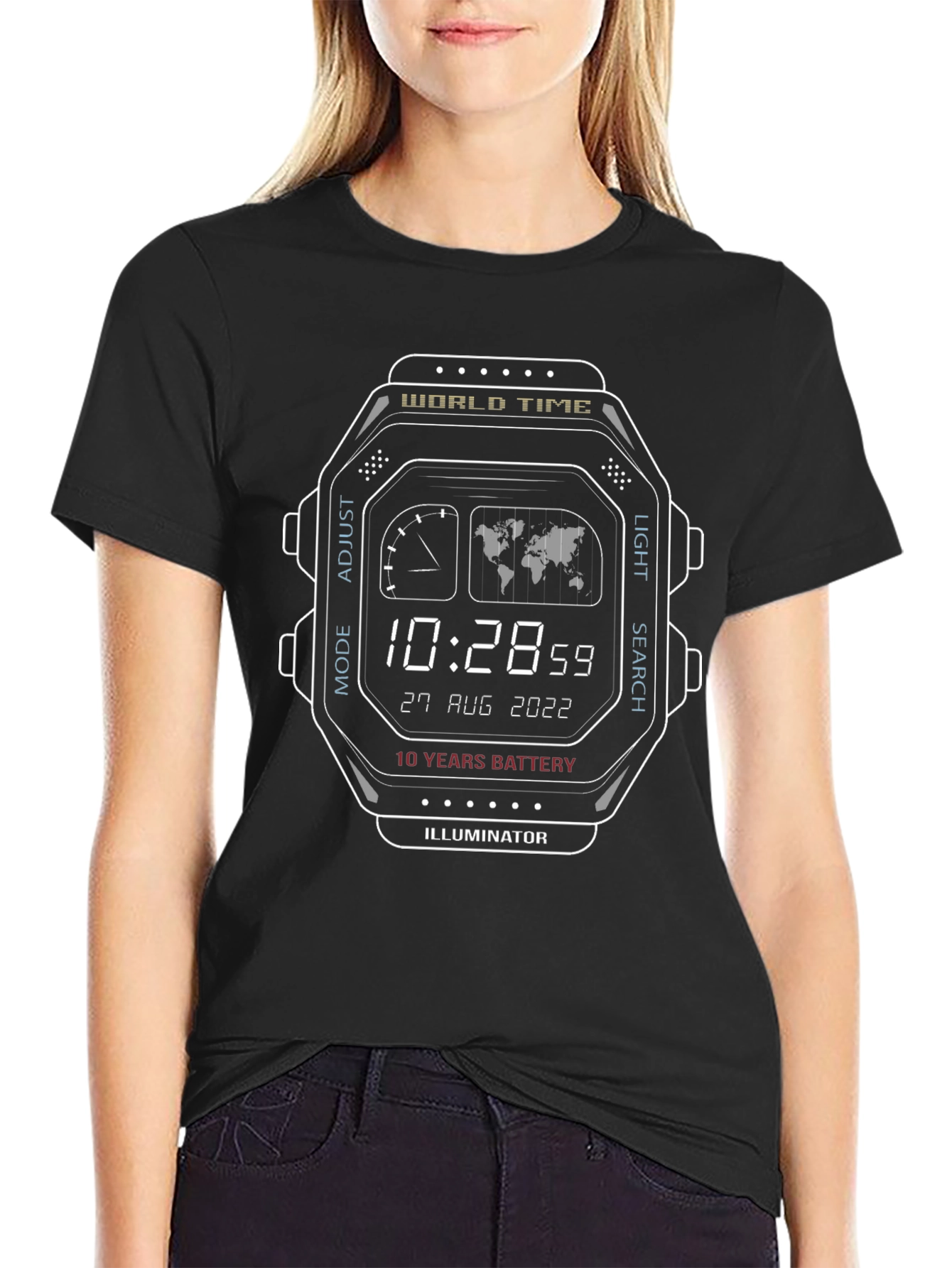 Retro Digital Watch Graphic Tee - Cool & Unique!