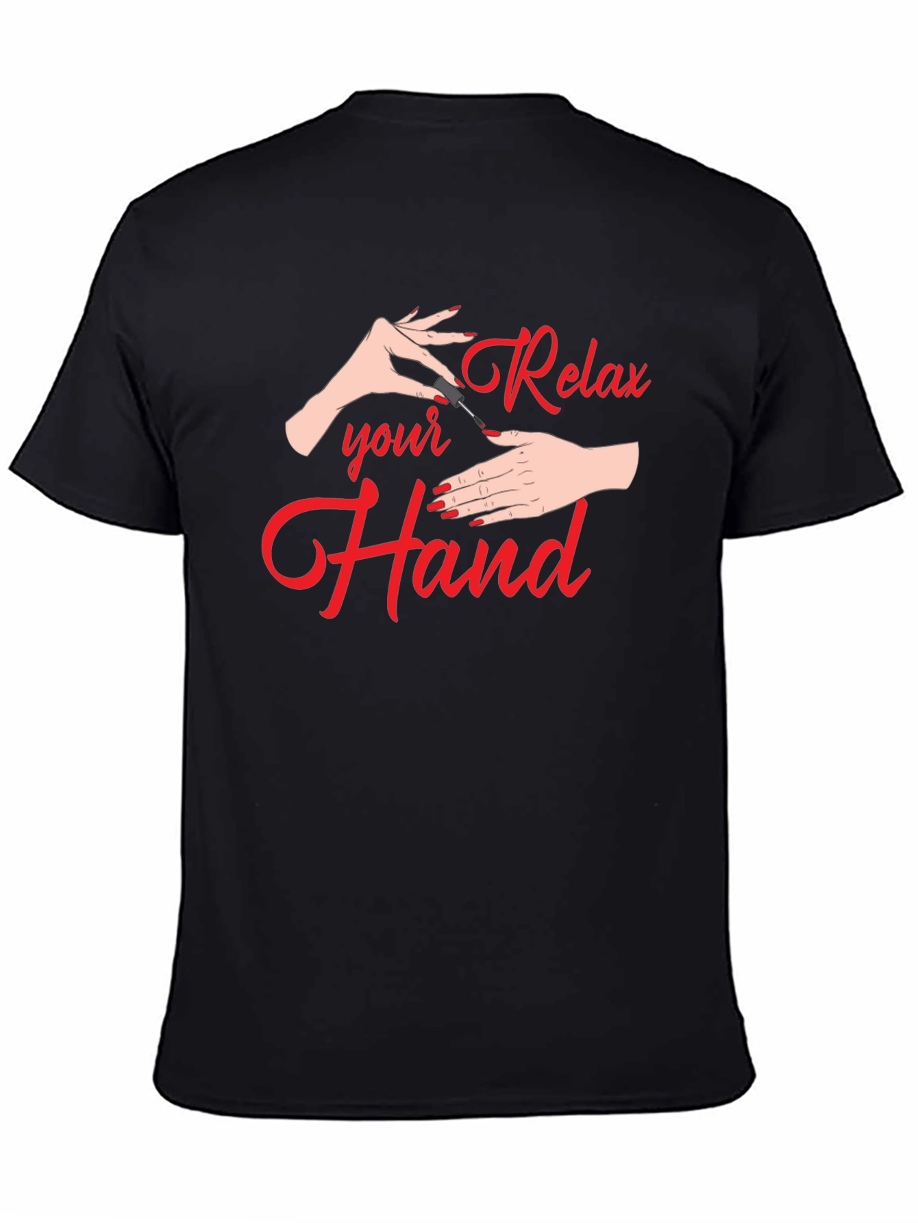 Relax Your Hand Black T-Shirt