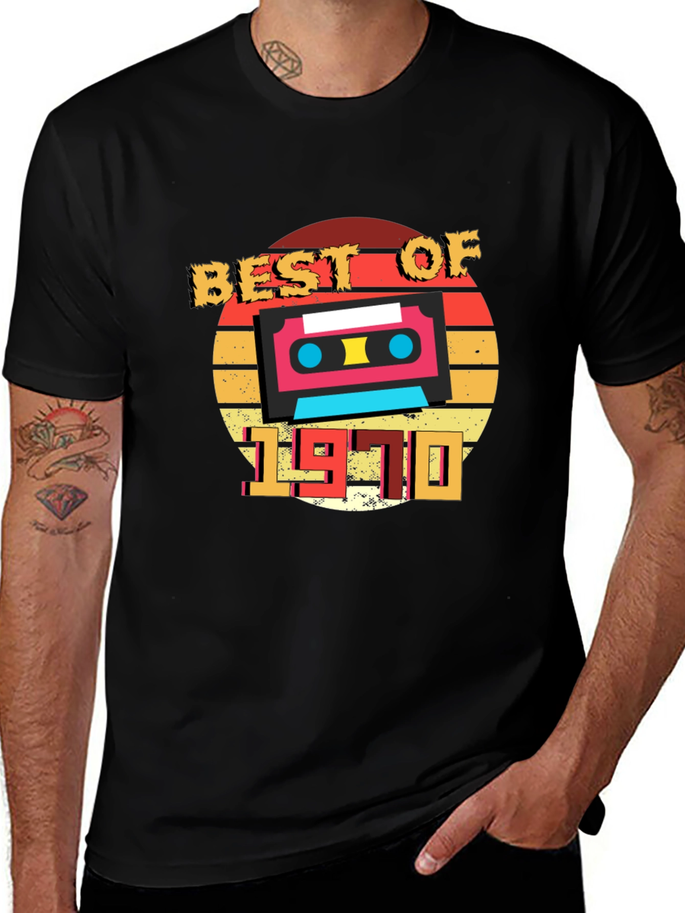 Best of 1970 Retro Cassette T-Shirt