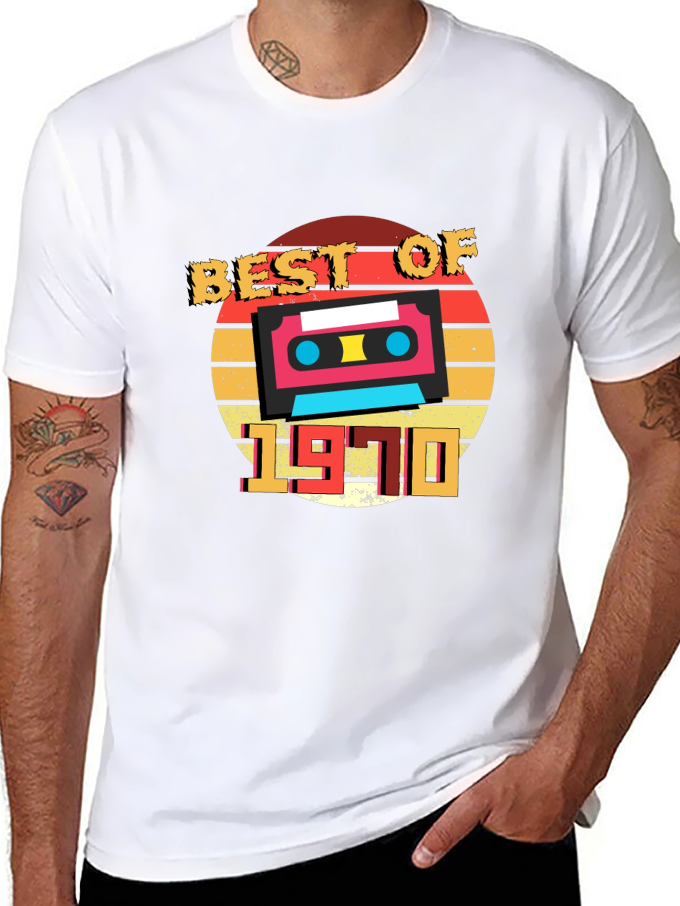 Best of 1970 Retro Cassette T-Shirt