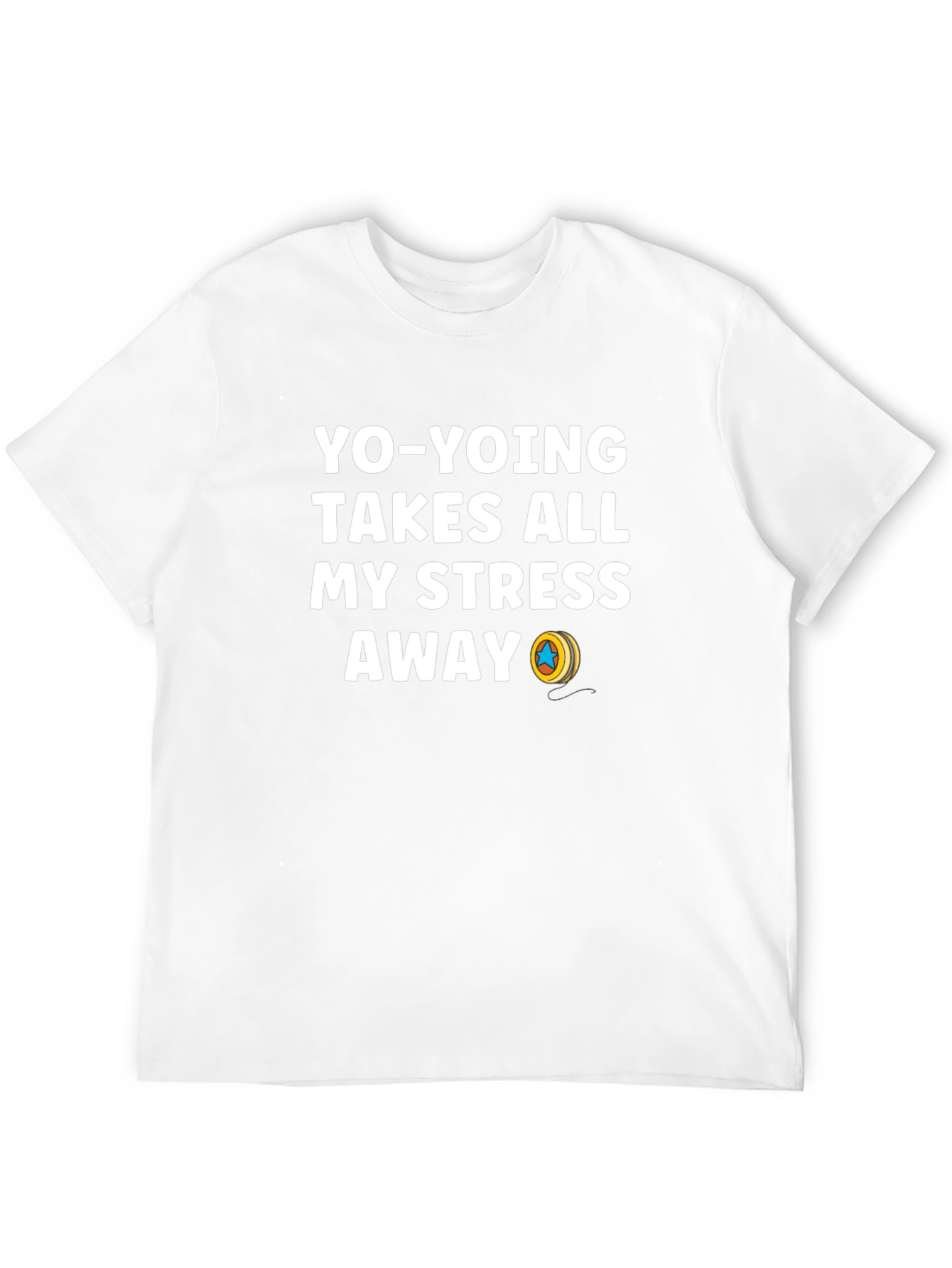 Yo-Yoing Takes All My Stress Away Black T-Shirt
