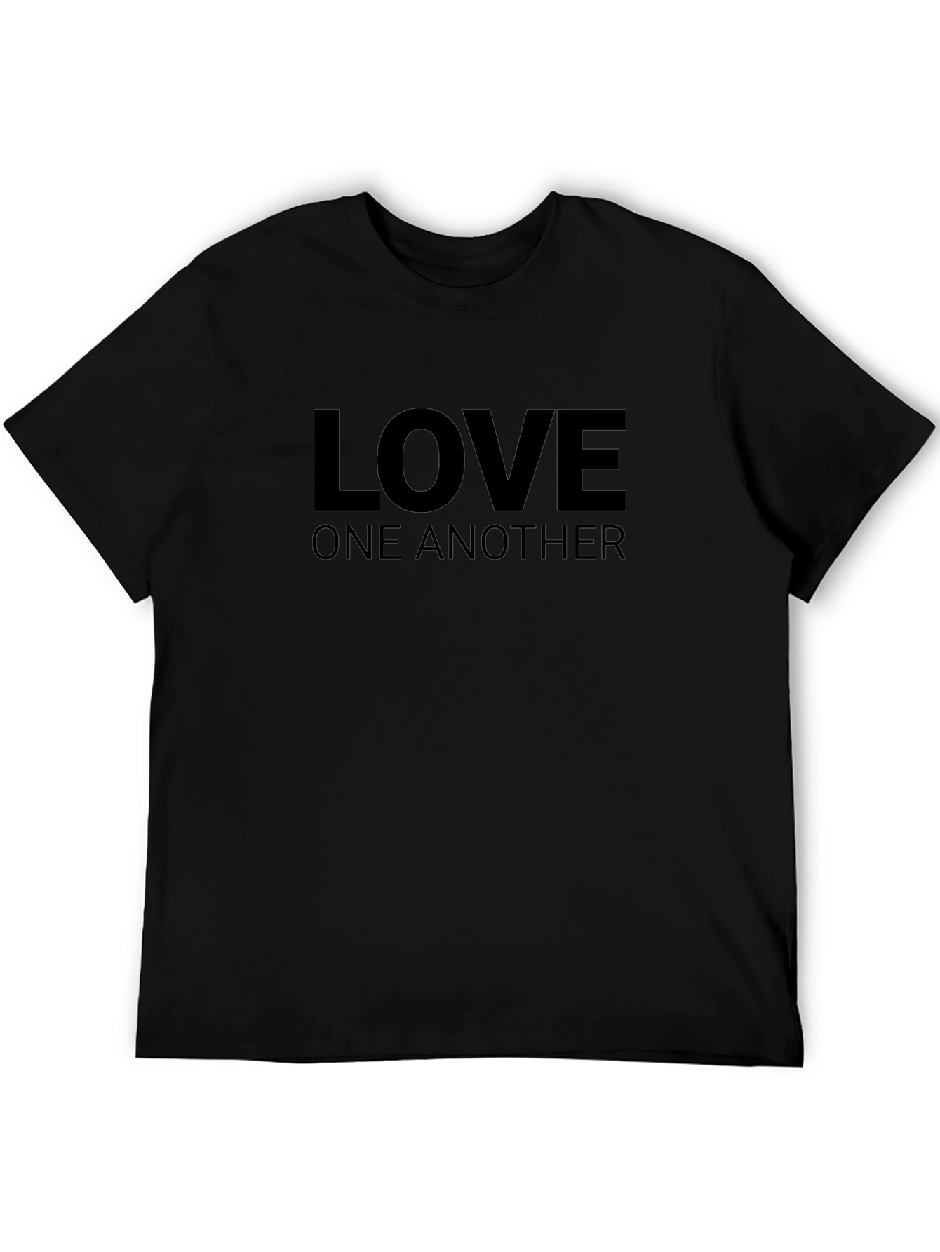 Love One Another Graphic Tee - Black