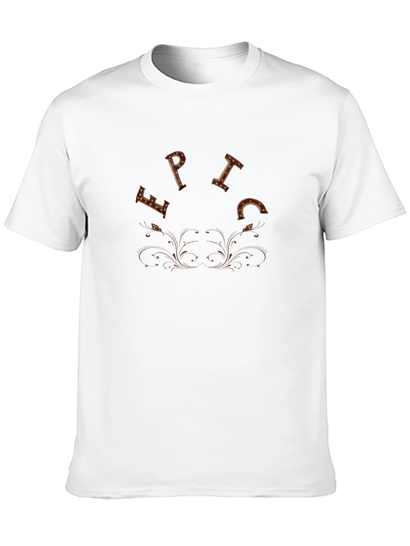 Epic Graphic Print Mens Black T-Shirt