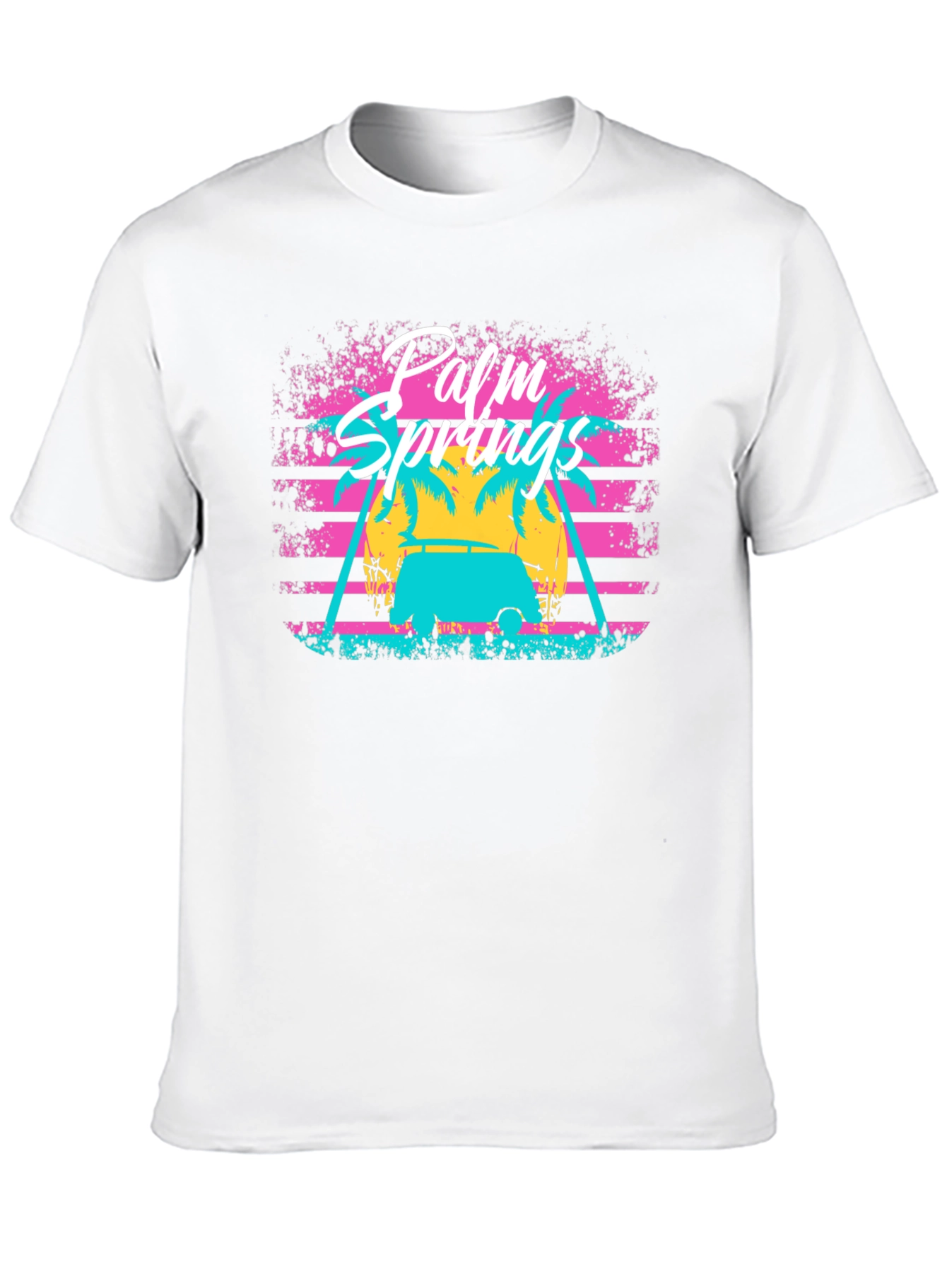 Palm Springs Retro Graphic Tee - Vacation Vibes
