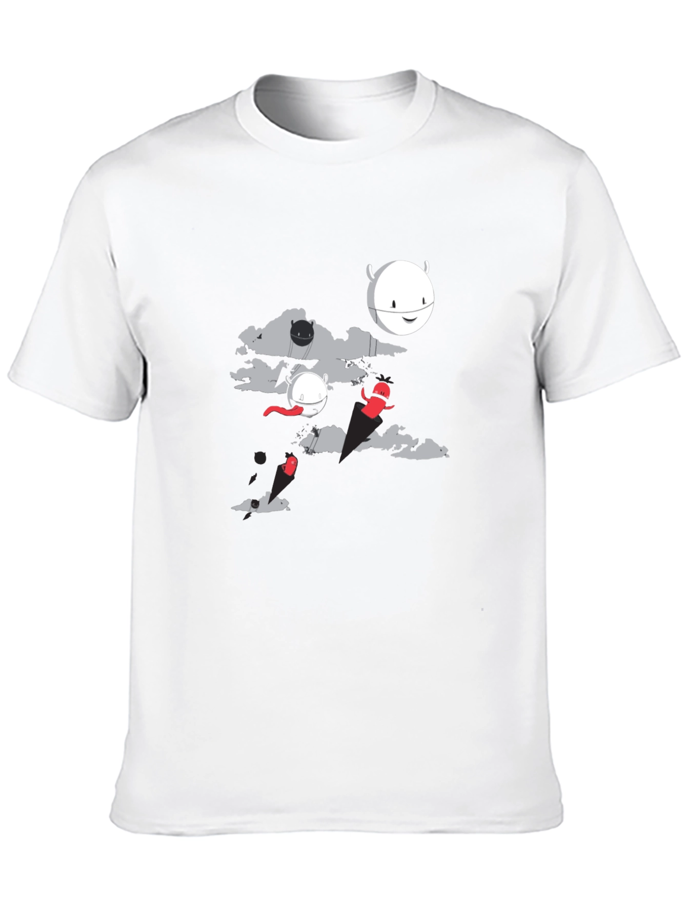 Cartoon Graphic Black T-Shirt
