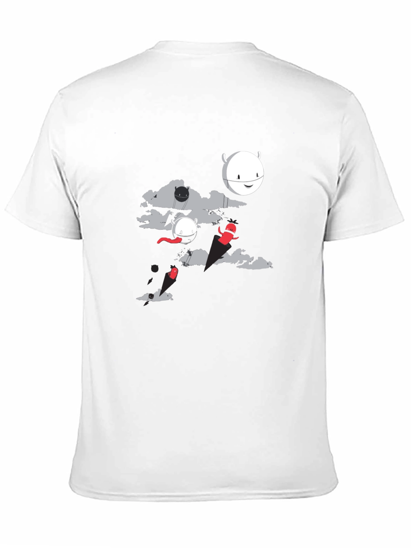 Cartoon Graphic Black T-Shirt