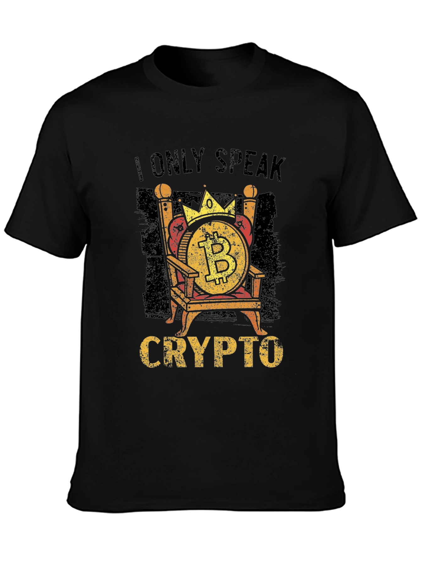 I Only Speak Crypto Bitcoin Graphic Tee