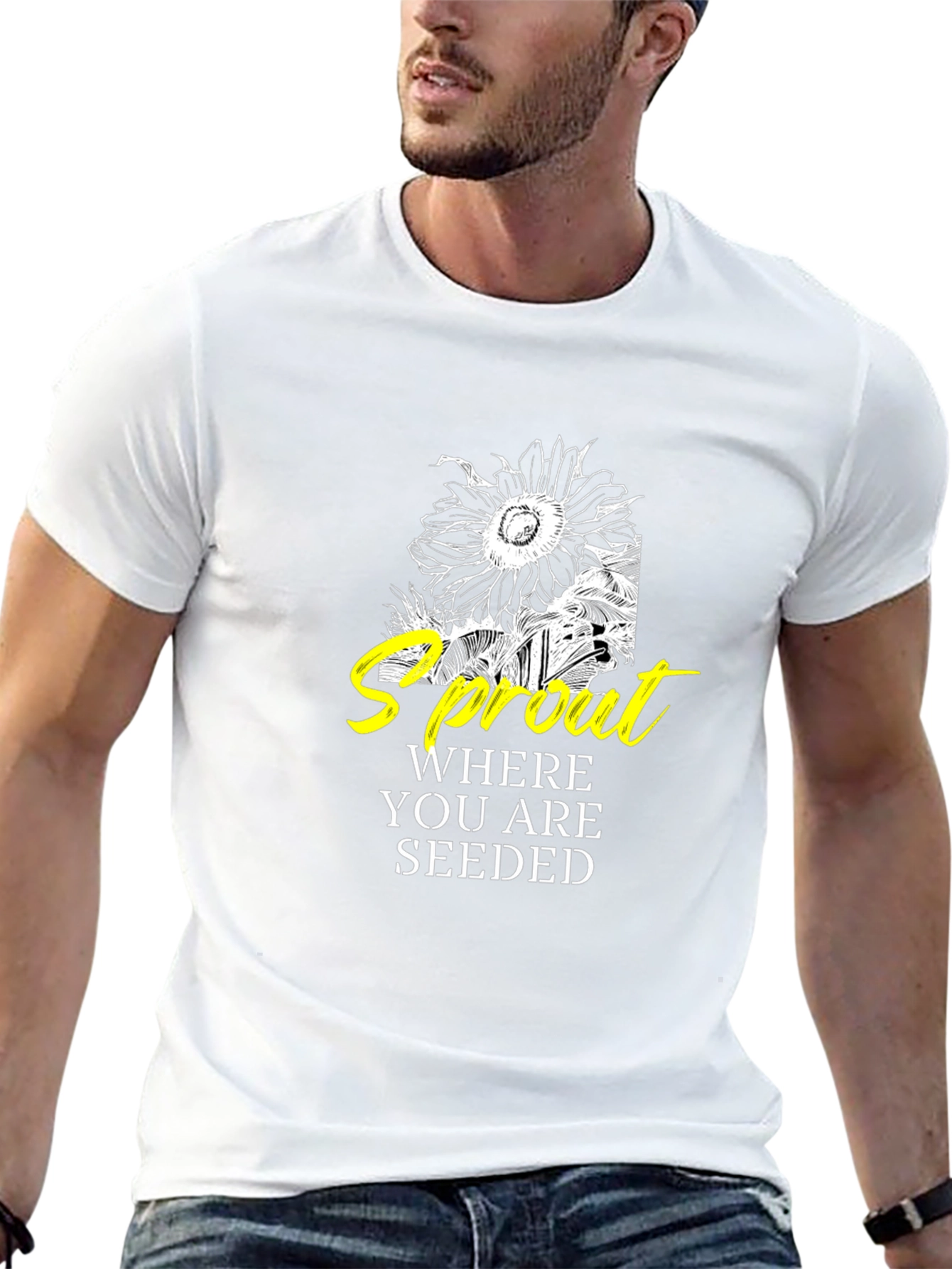 Sprout Where You Are Seeded Graphic T-Shirt