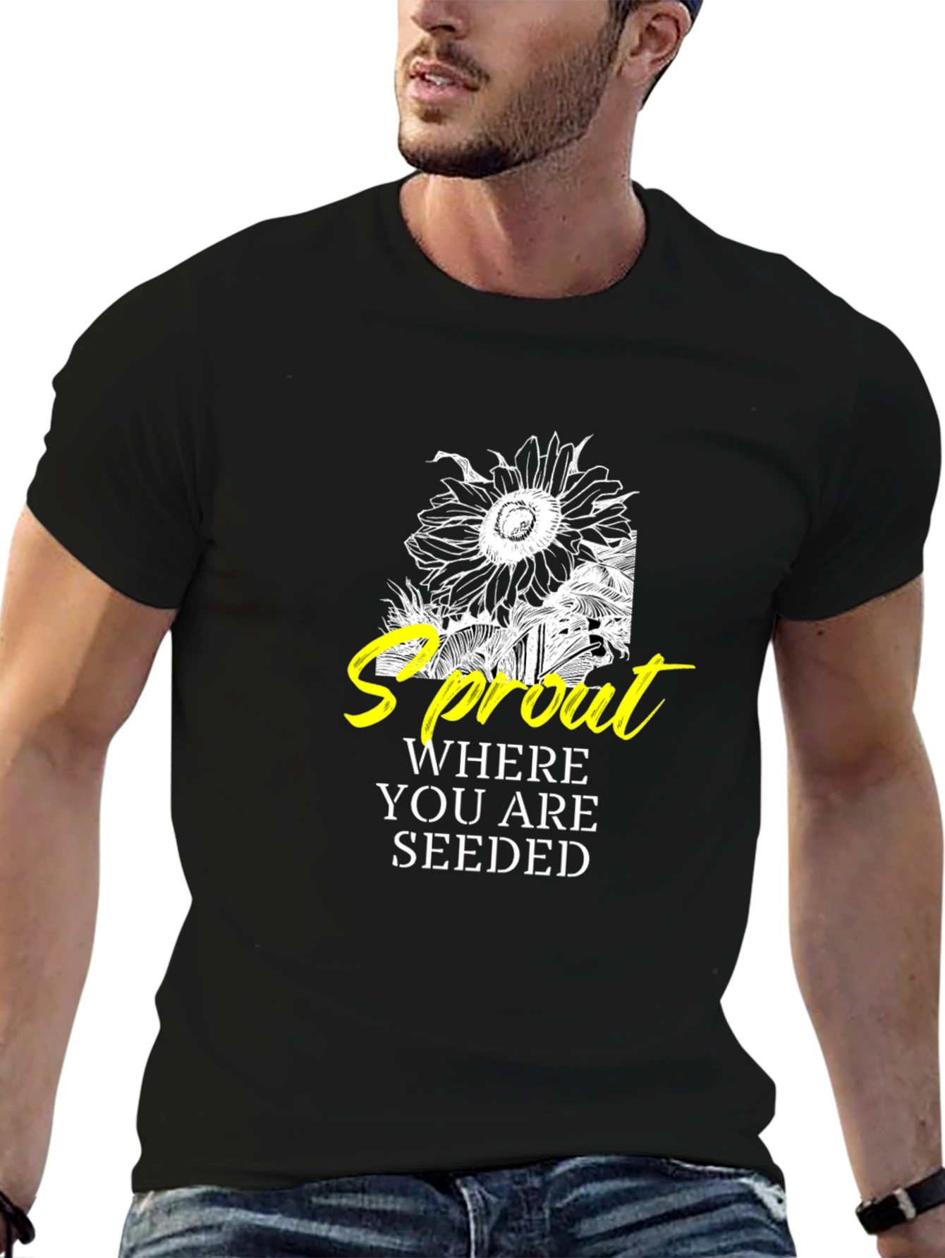 Sprout Where You Are Seeded Graphic T-Shirt