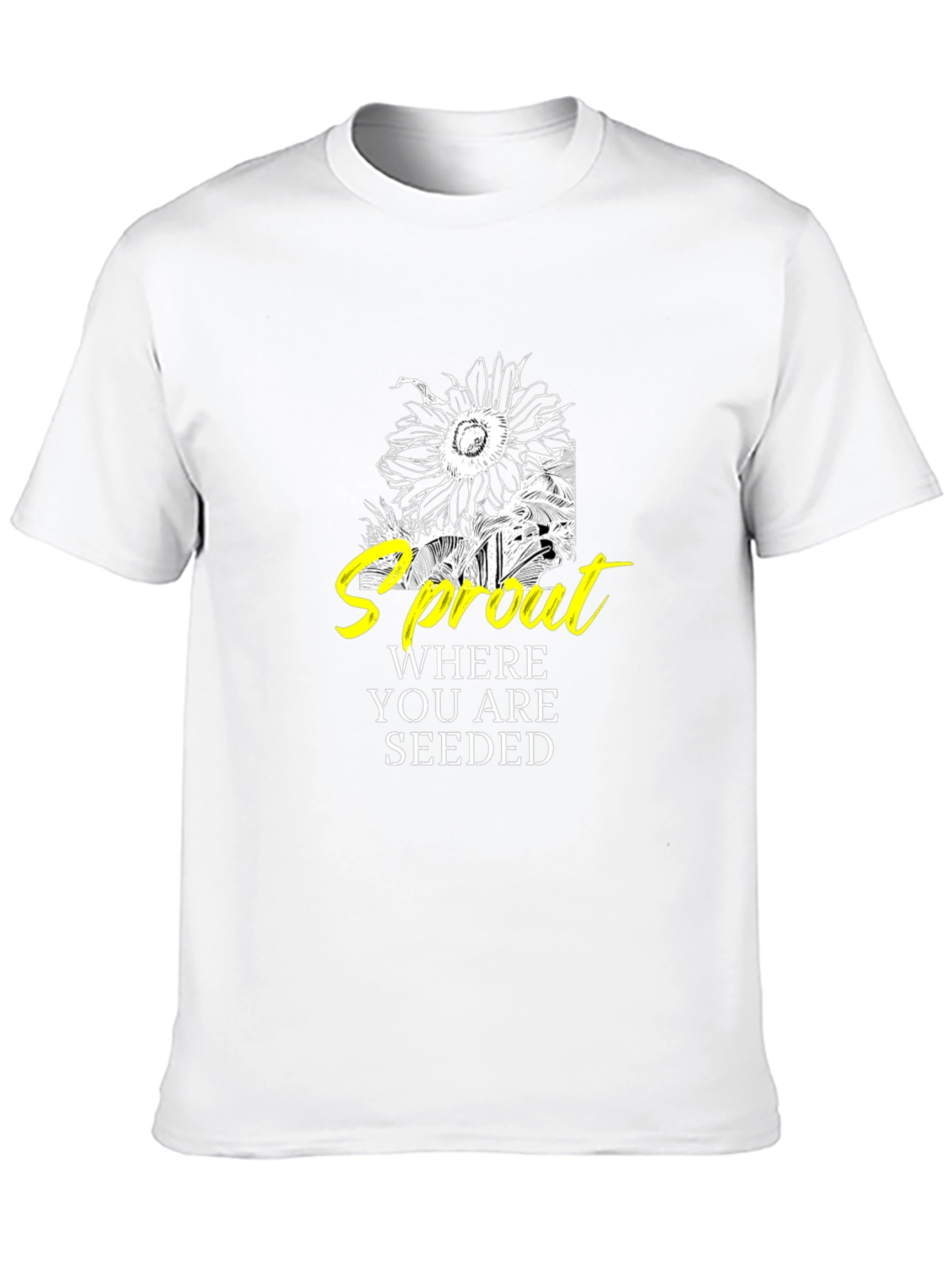 Sprout Where You Are Seeded Graphic T-Shirt