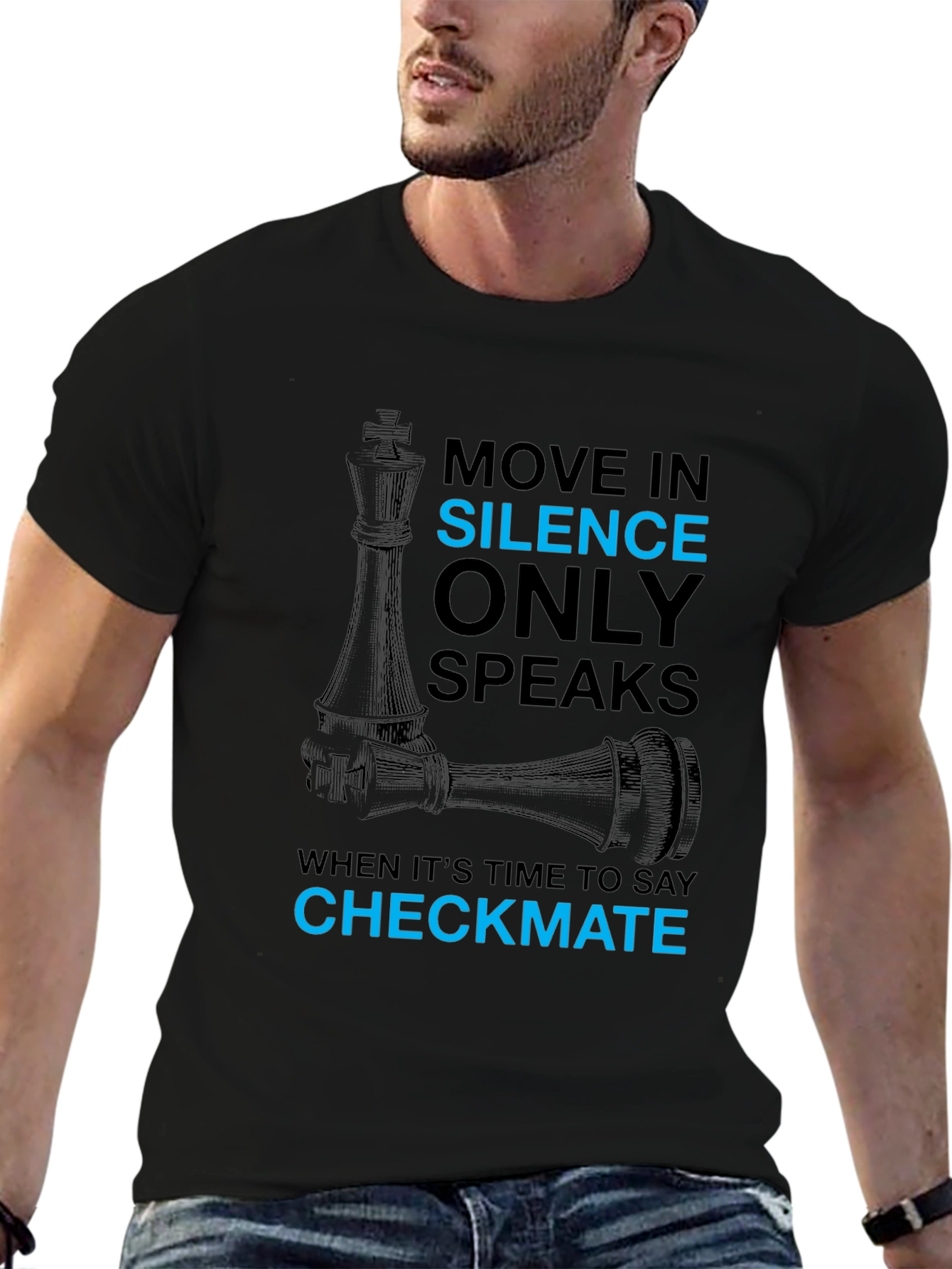 Move In Silence Chess Graphic Tee