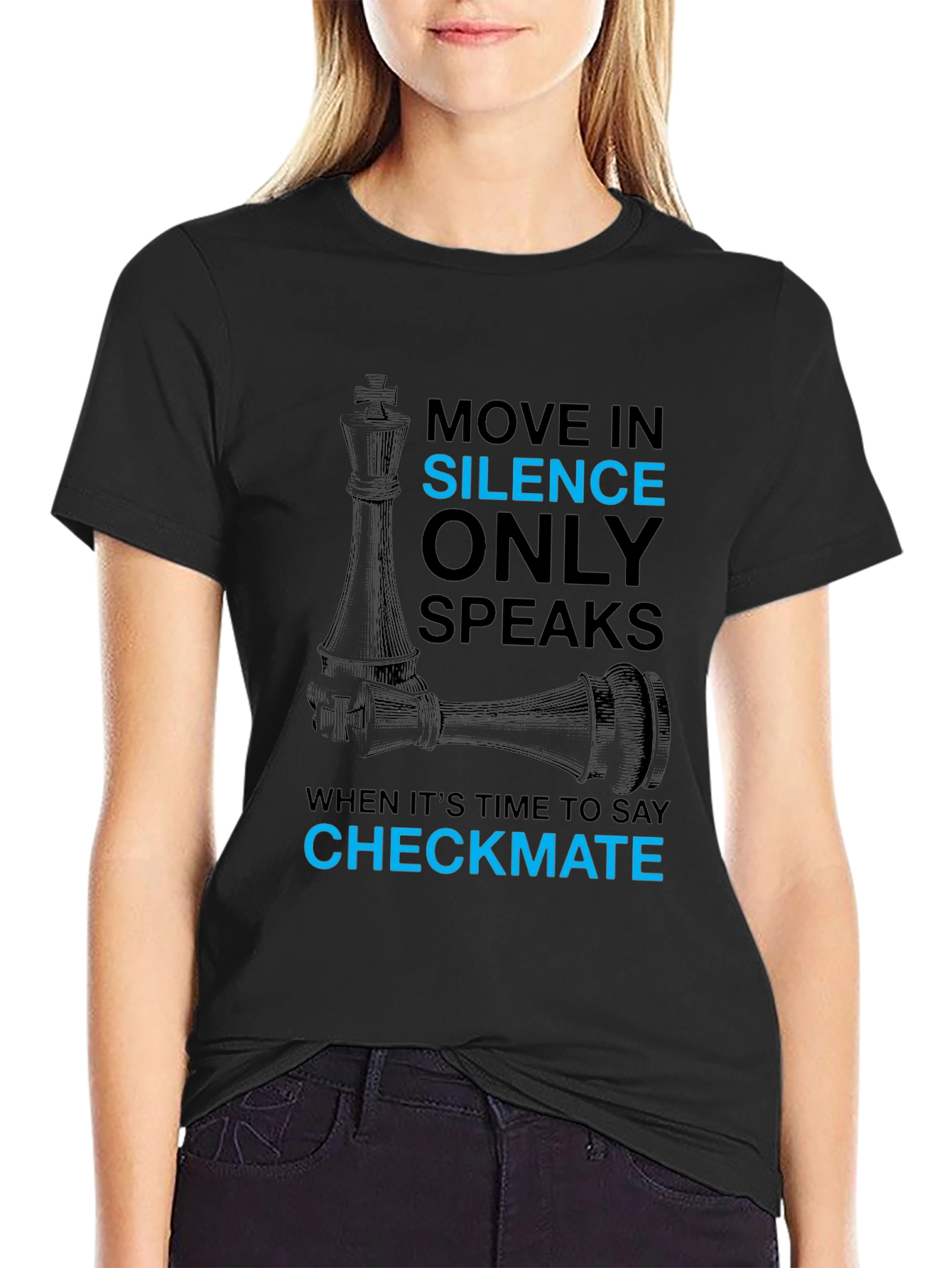 Move In Silence Chess Graphic Tee