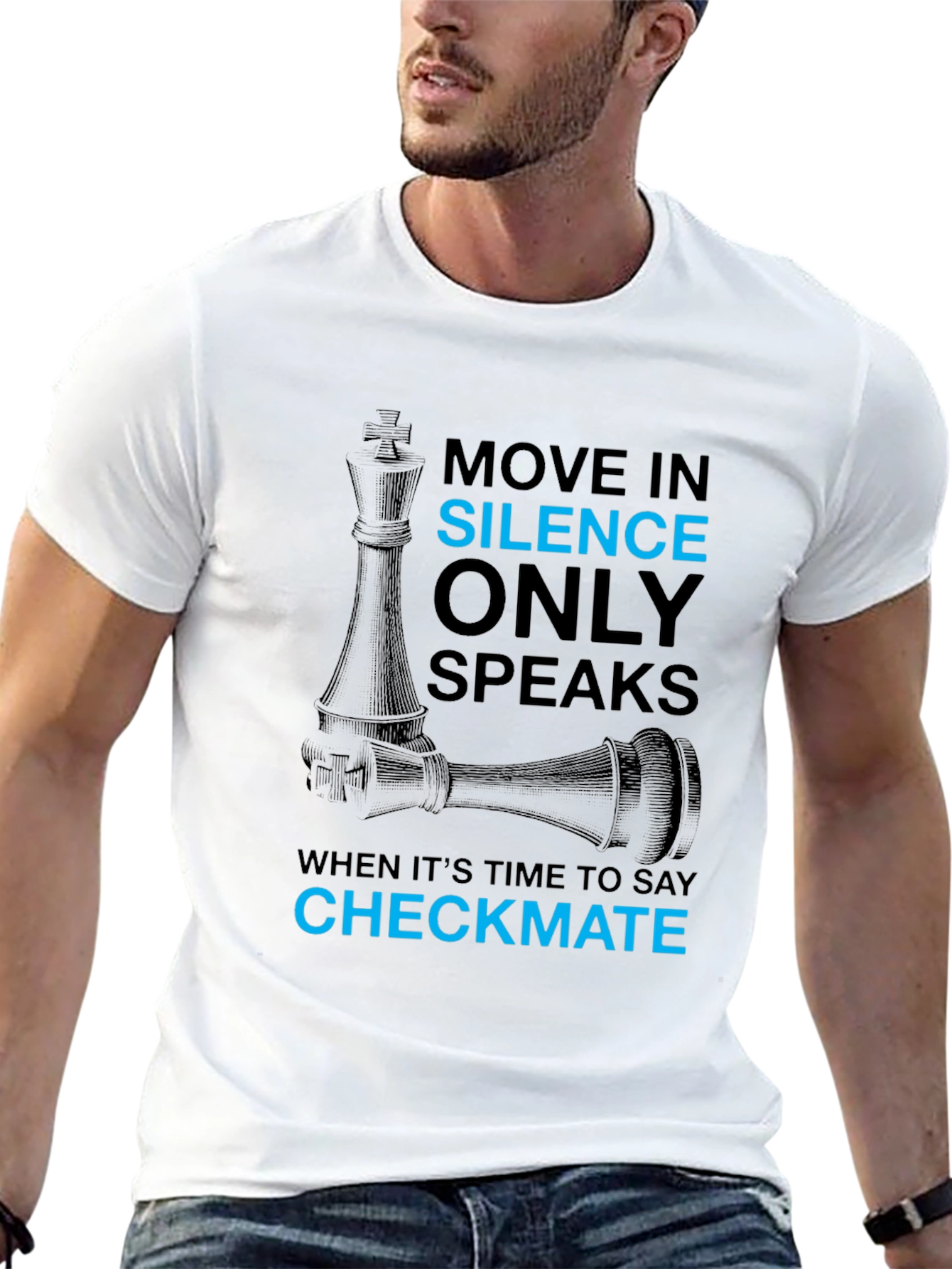 Move In Silence Chess Graphic Tee