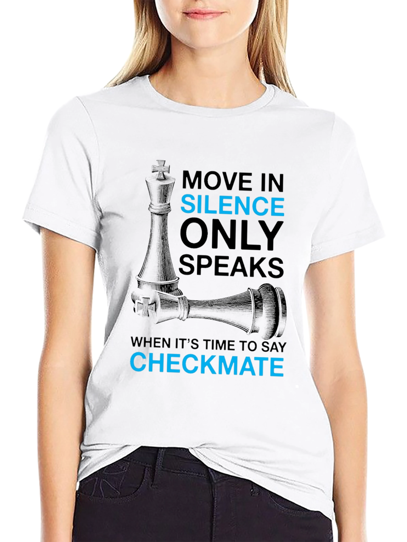 Move In Silence Chess Graphic Tee