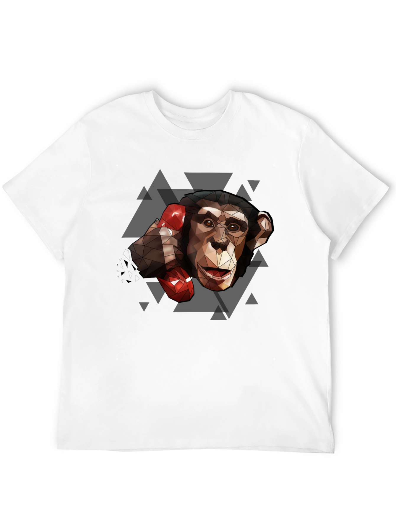 Geometric Monkey Boxing T-Shirt