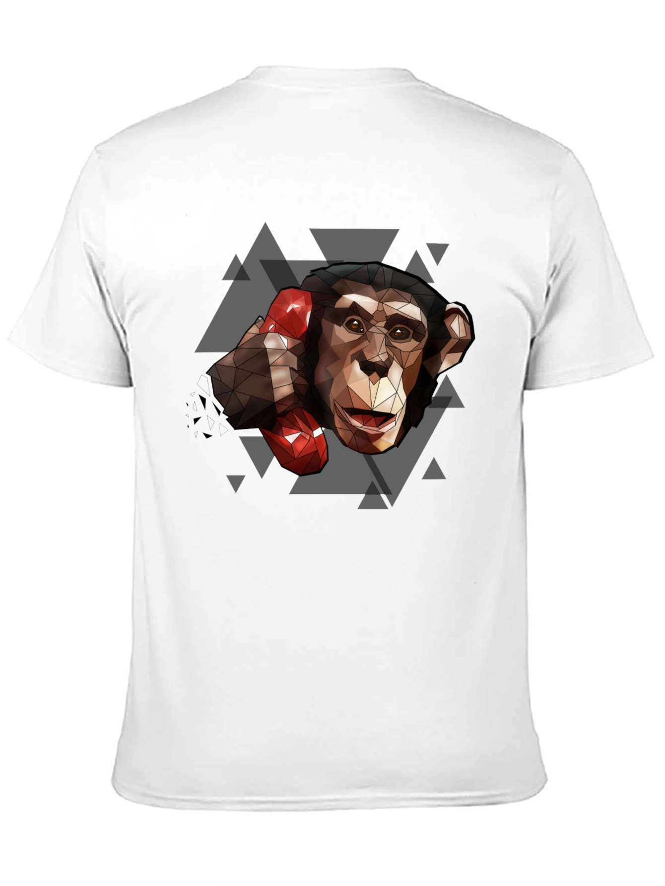 Geometric Monkey Boxing T-Shirt