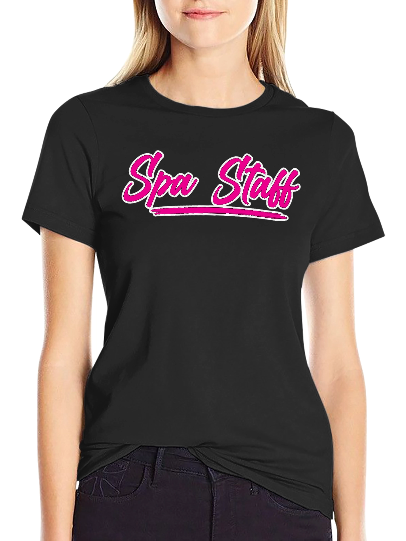 Spa Staff Black T-Shirt