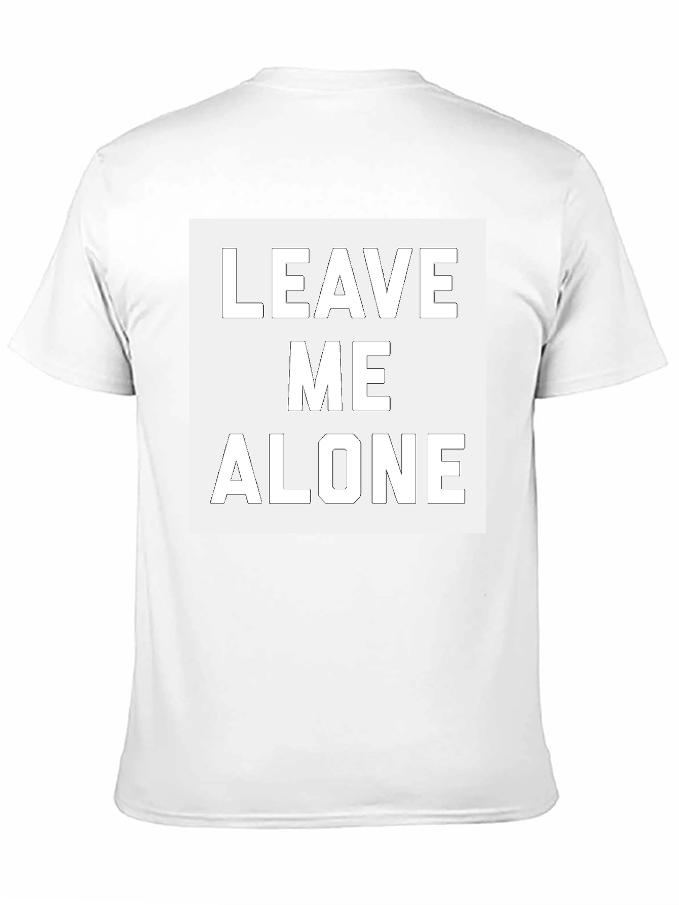 Leave Me Alone Graphic T-Shirt - Black