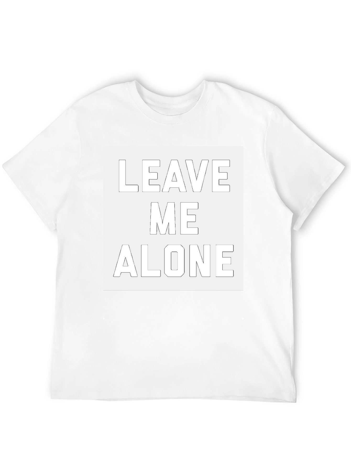 Leave Me Alone Graphic T-Shirt - Black