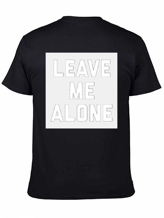 Leave Me Alone Graphic T-Shirt - Black
