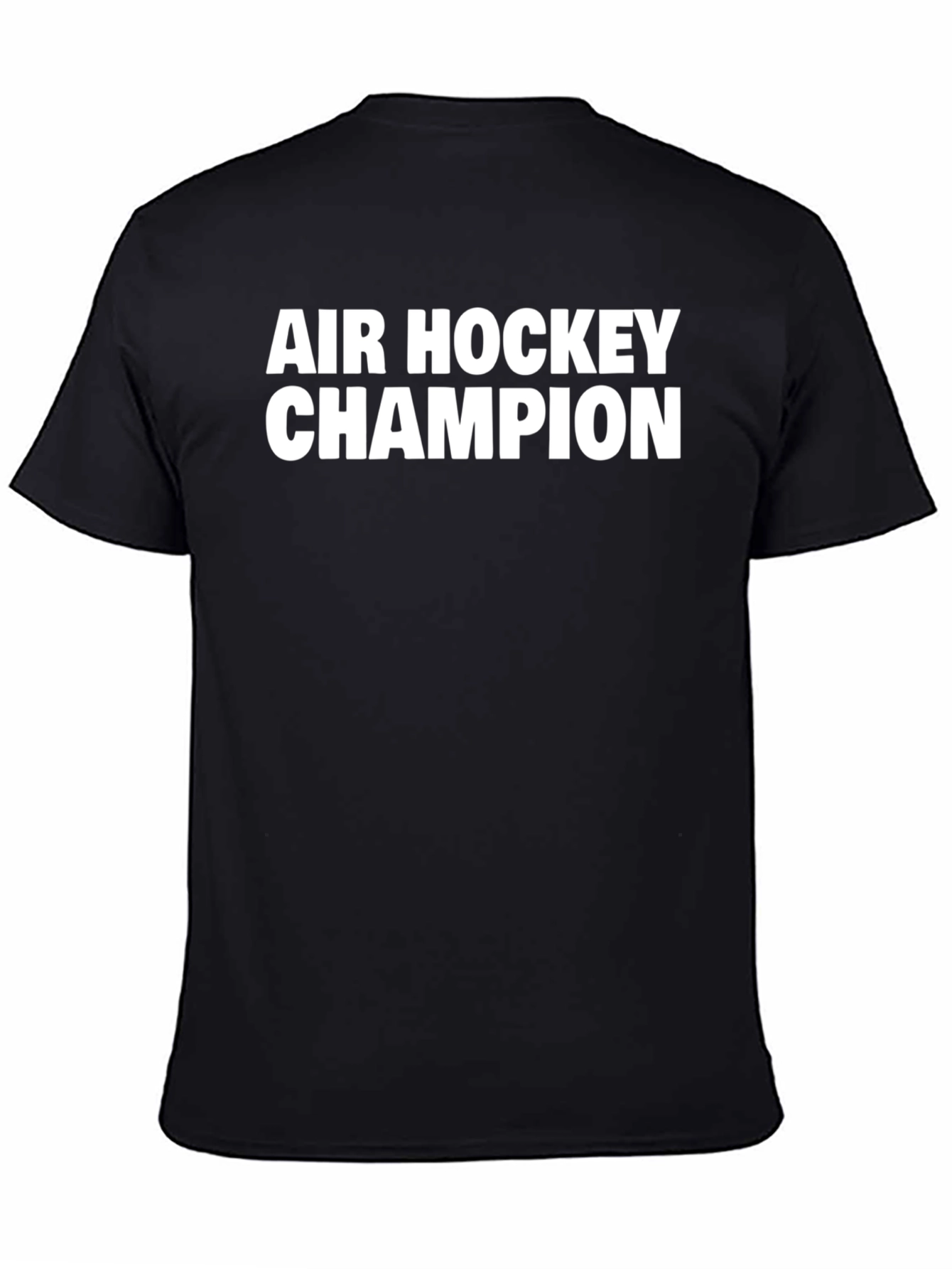 Air Hockey Champion Black T-Shirt