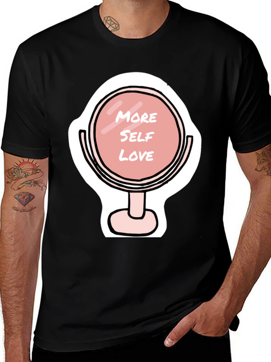More Self Love Graphic Tee - Black Cotton T-Shirt