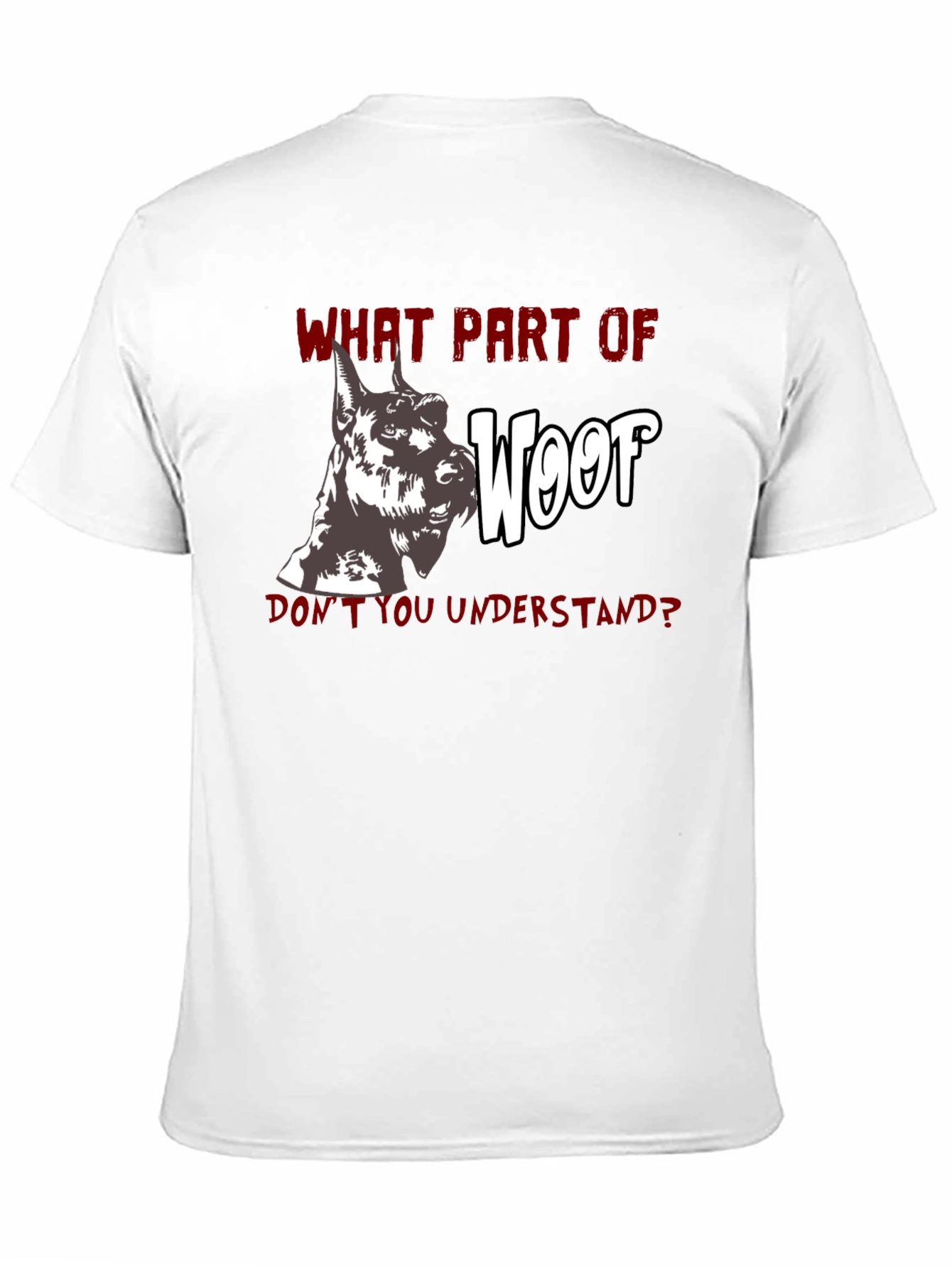 Woof Humor Graphic Tee