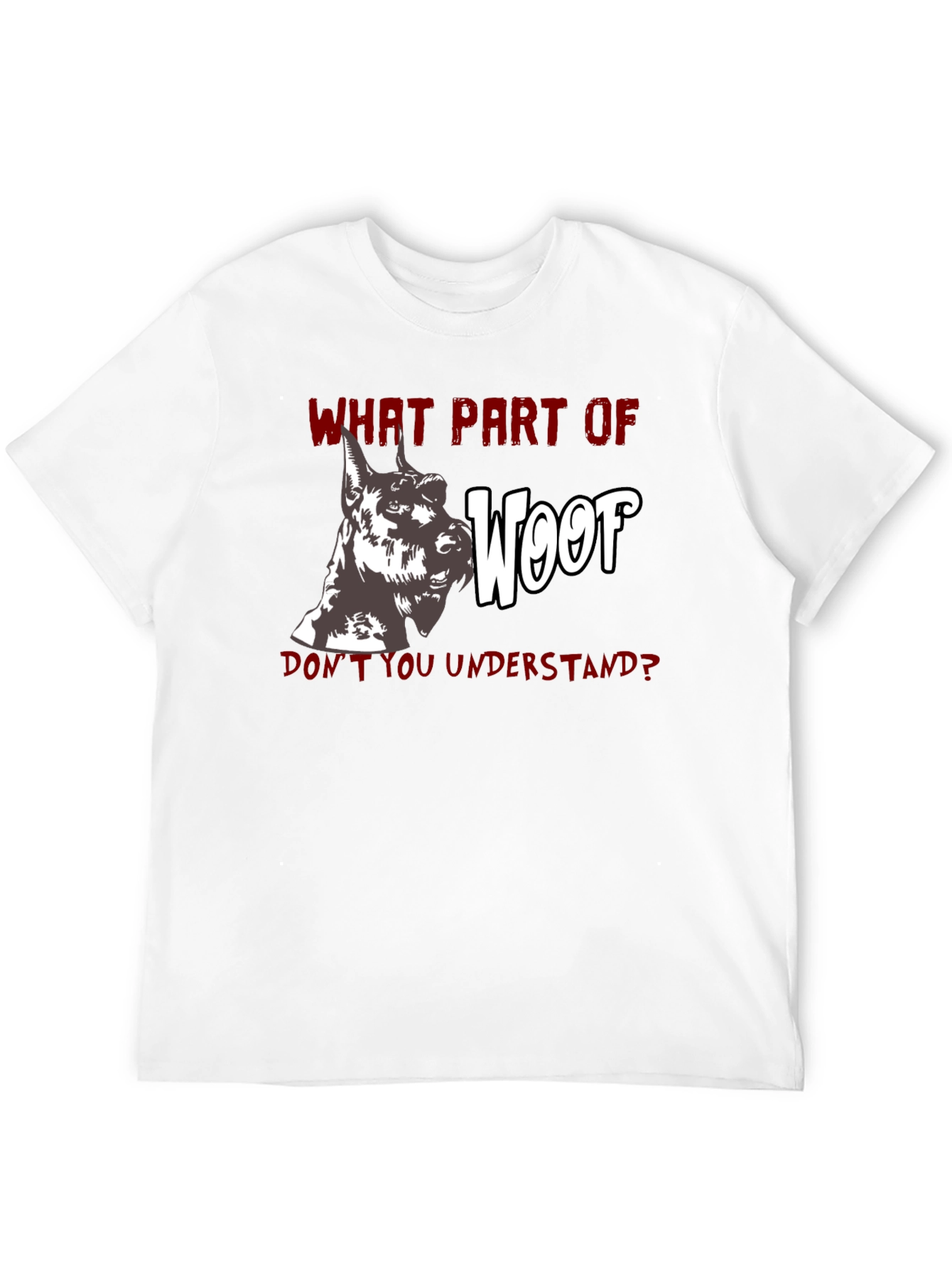 Woof Humor Graphic Tee