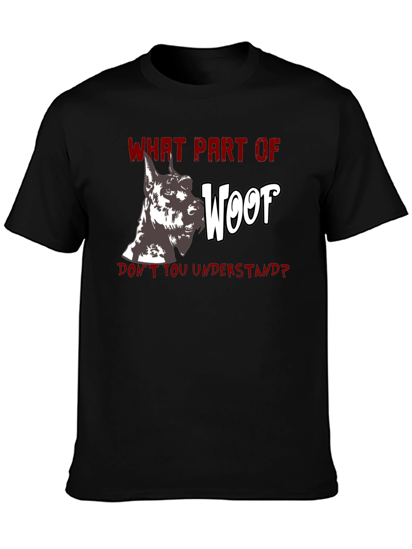 Woof Humor Graphic Tee