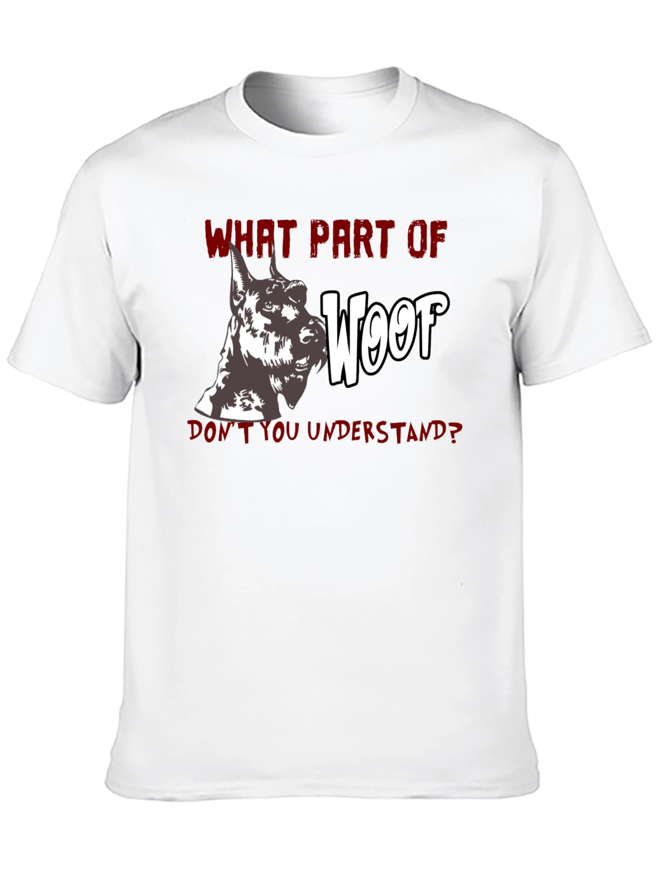 Woof Humor Graphic Tee