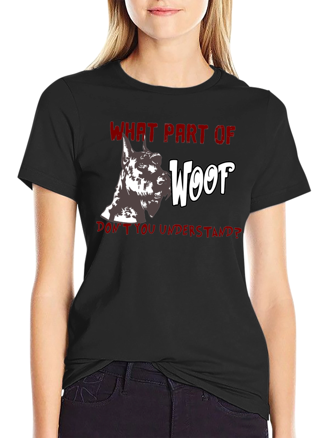 Woof Humor Graphic Tee