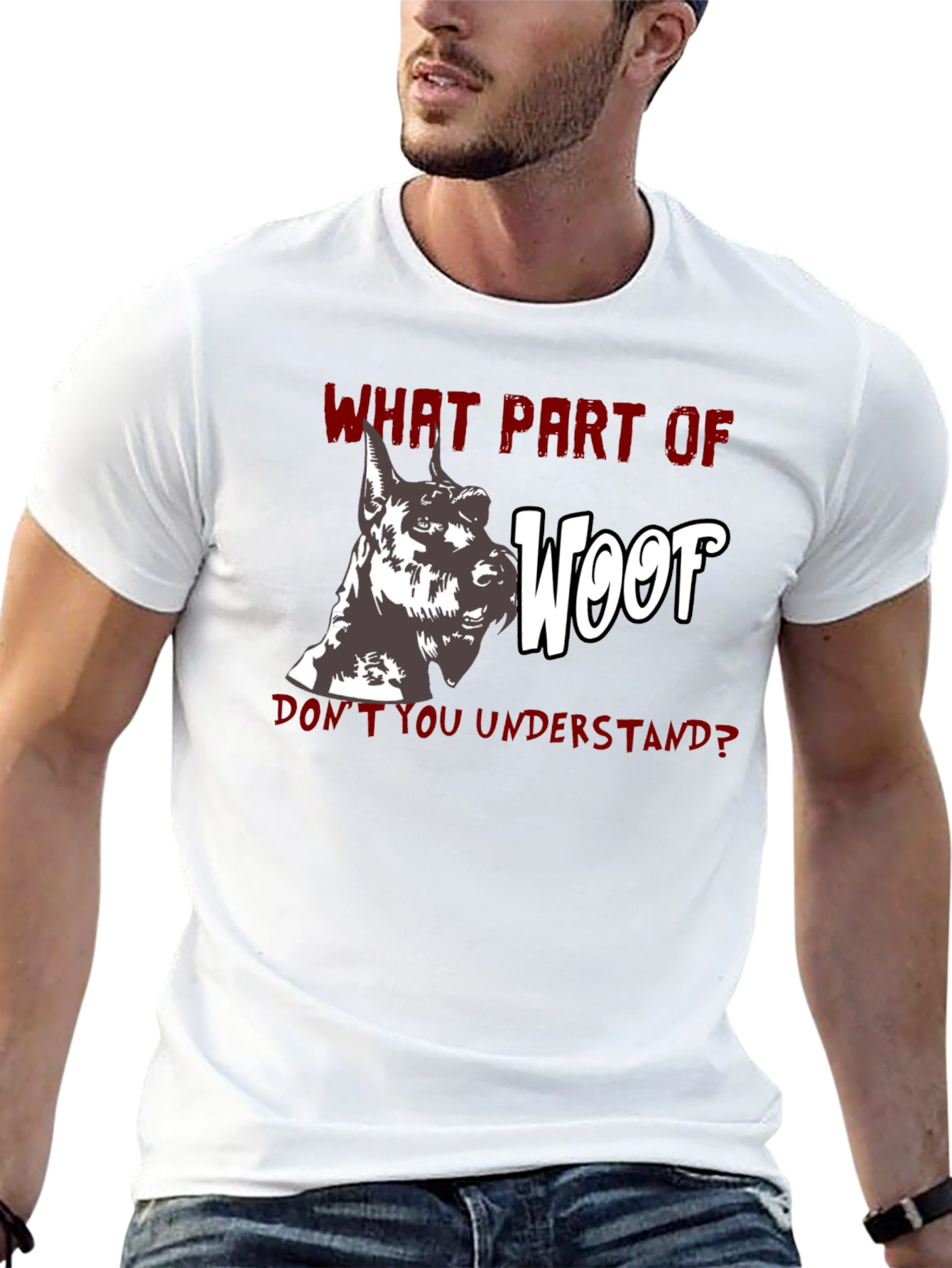 Woof Humor Graphic Tee