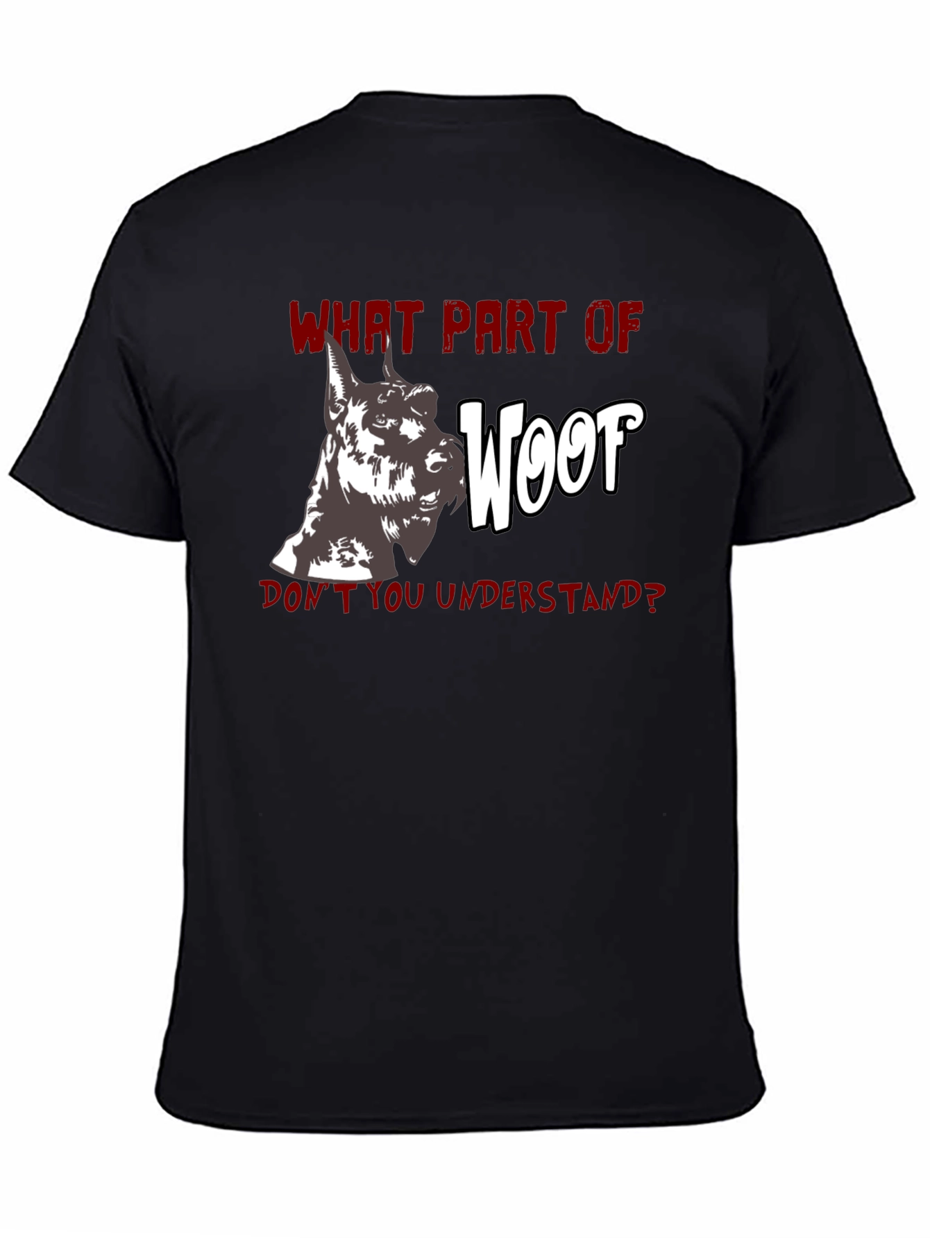 Woof Humor Graphic Tee