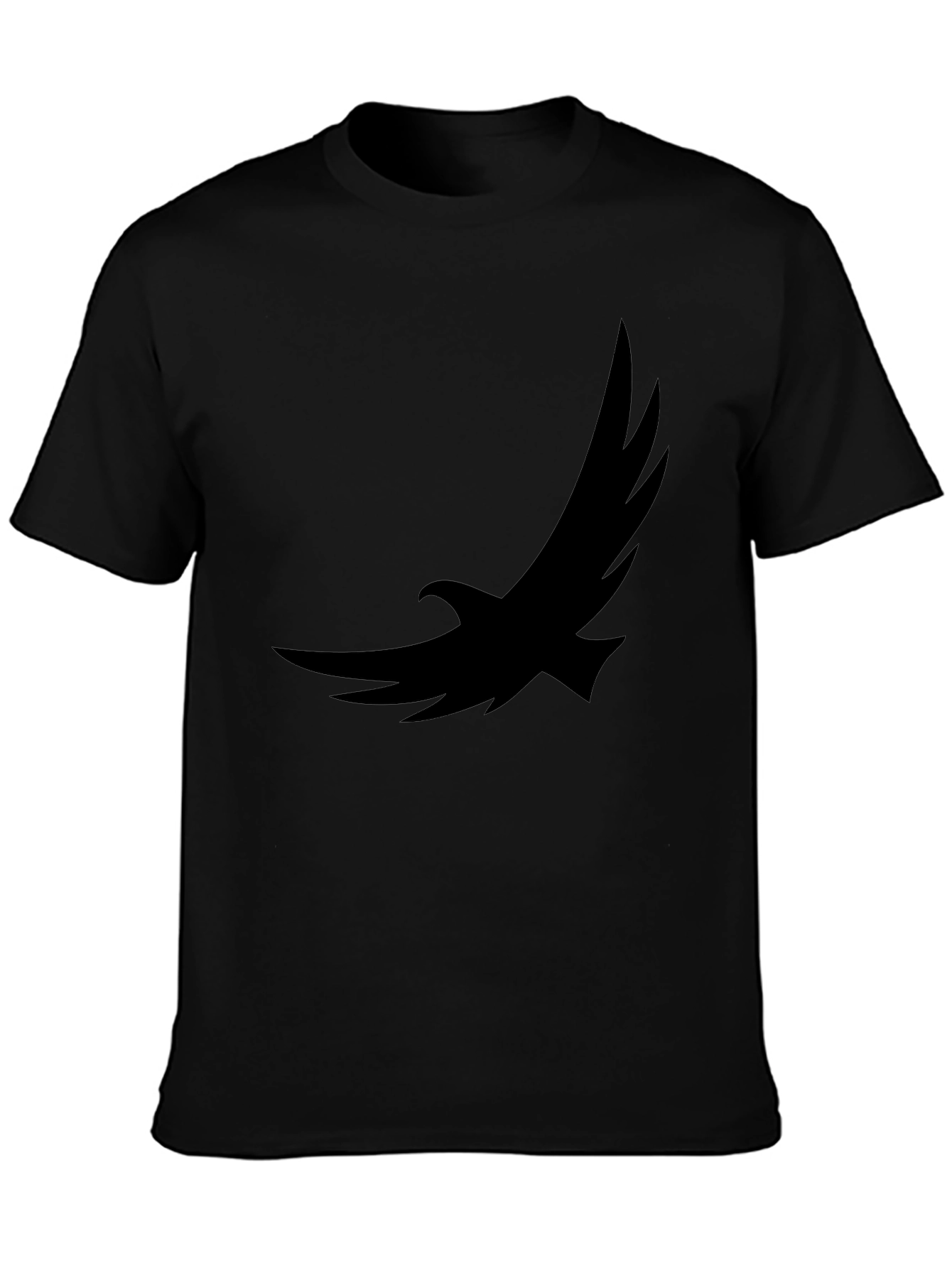 Black Eagle Graphic Tee - Soft Cotton Casual Shirt