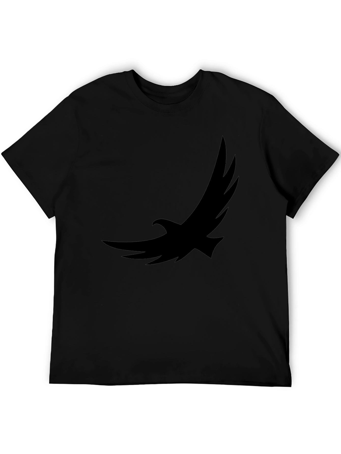 Black Eagle Graphic Tee - Soft Cotton Casual Shirt
