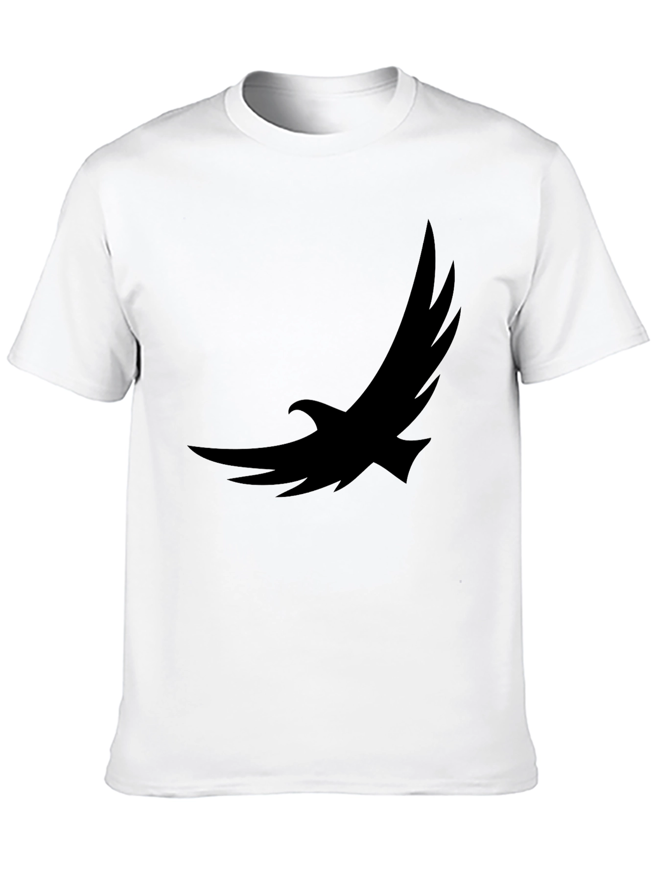 Black Eagle Graphic Tee - Soft Cotton Casual Shirt