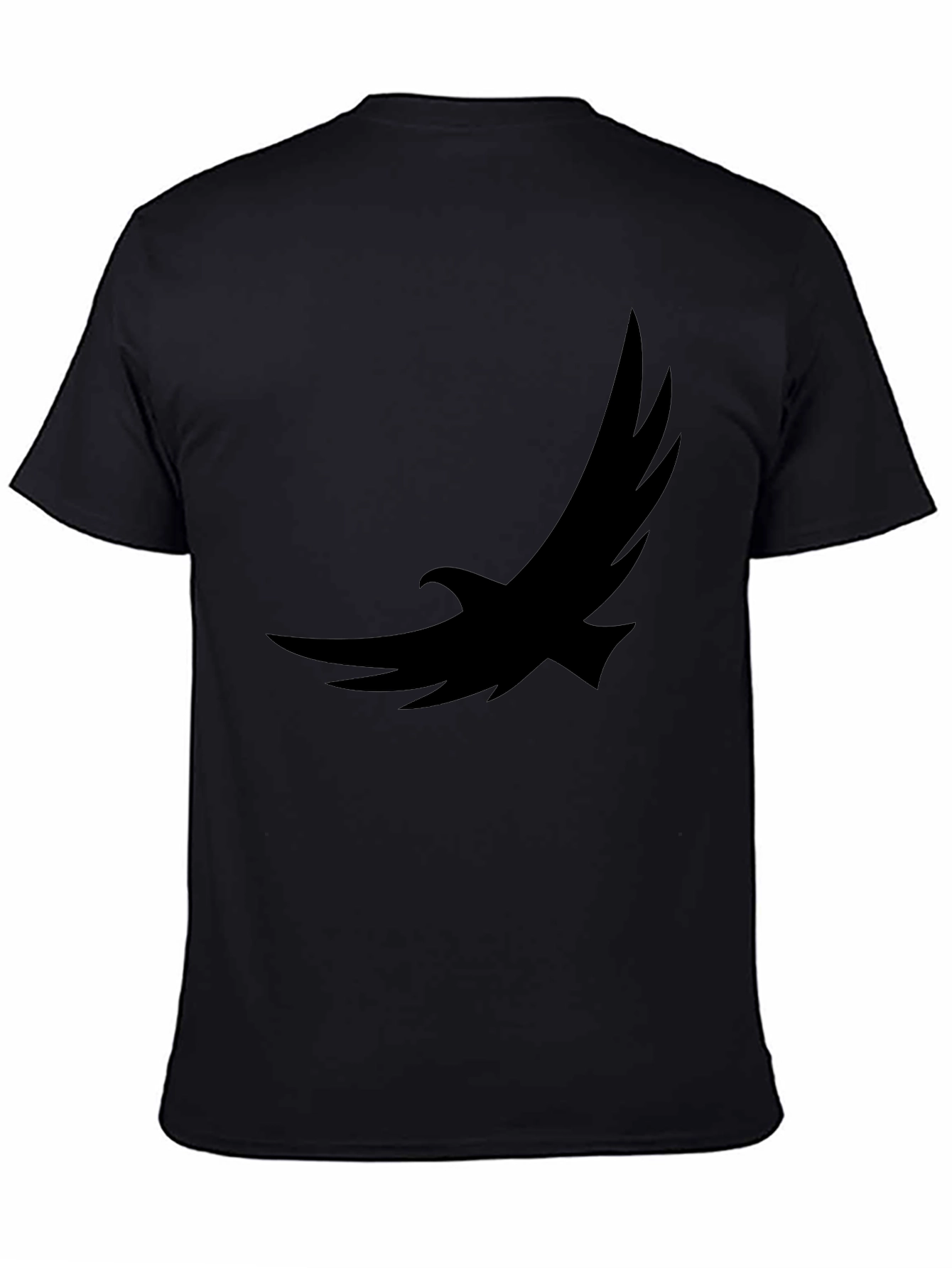 Black Eagle Graphic Tee - Soft Cotton Casual Shirt