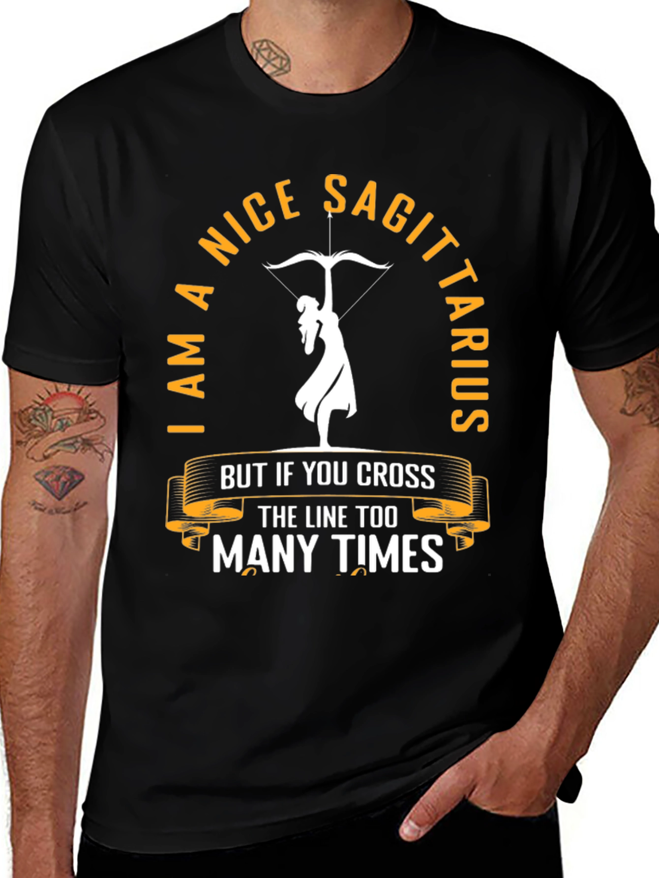 Nice Sagittarius Graphic Tee