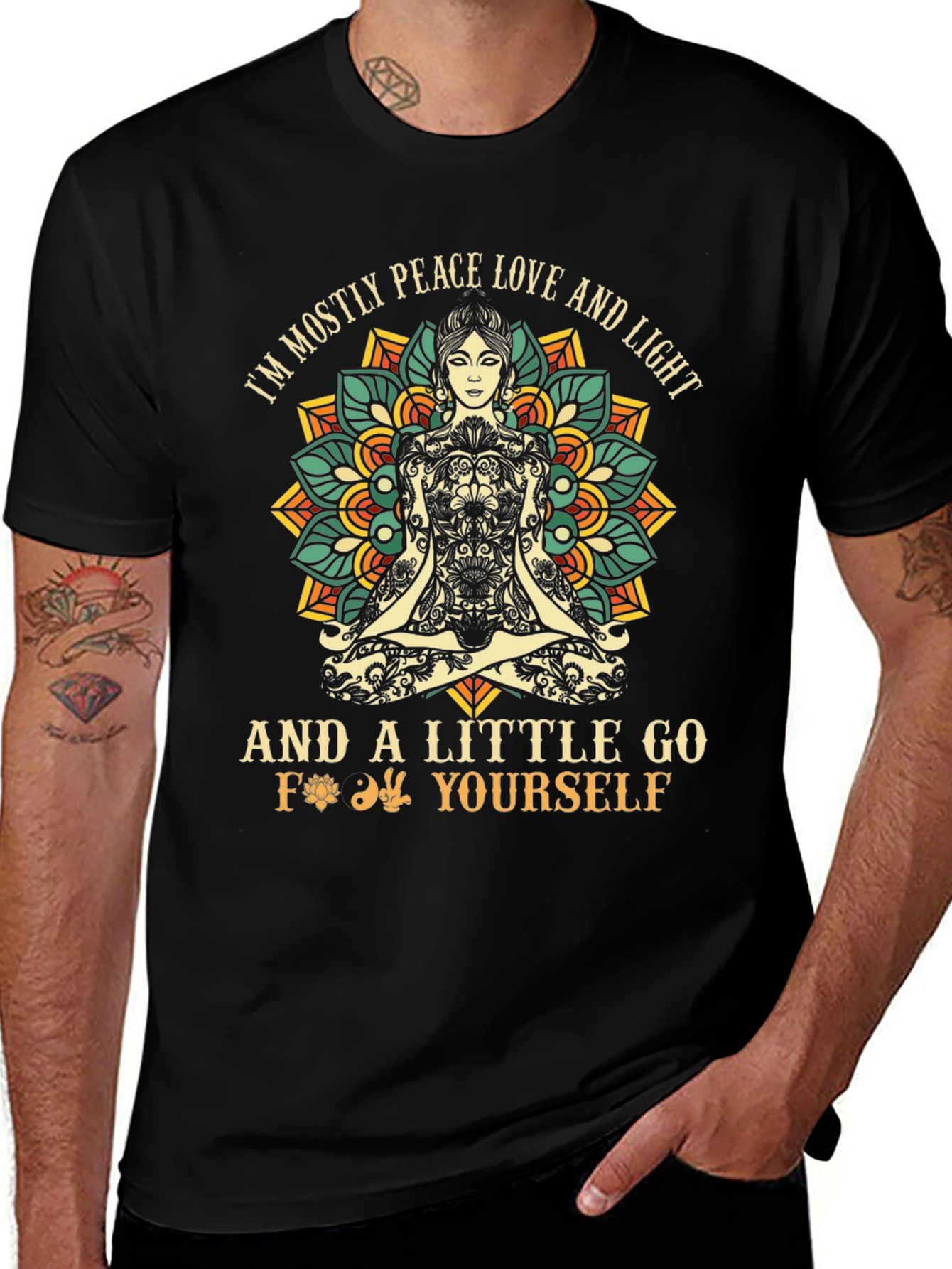 Peace Love & Light Graphic T-Shirt