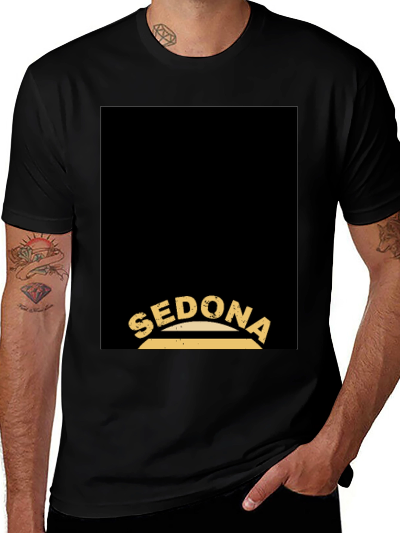Sedona Graphic Tee - Retro Style Black
