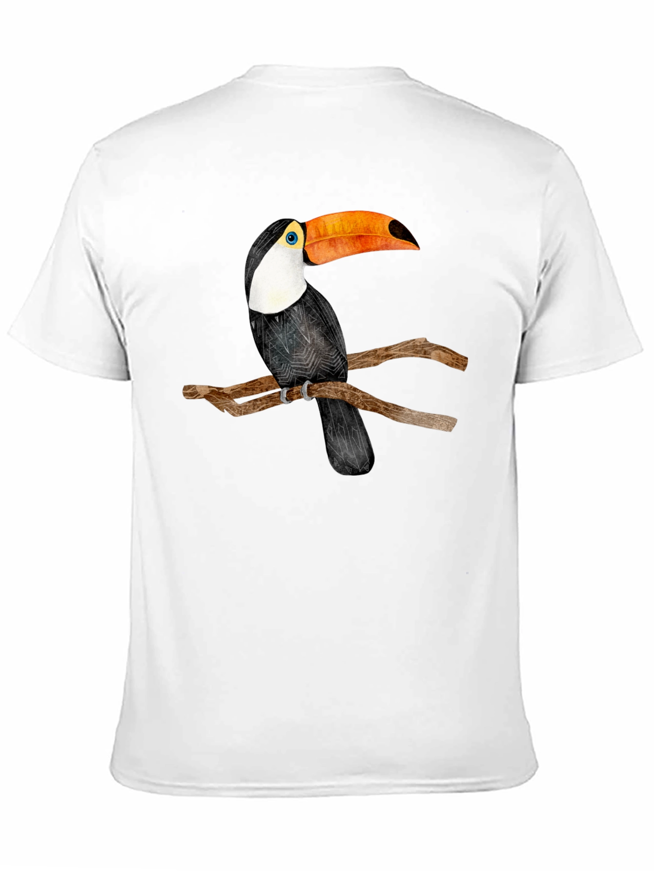 Toucan Bird Graphic Black T-Shirt