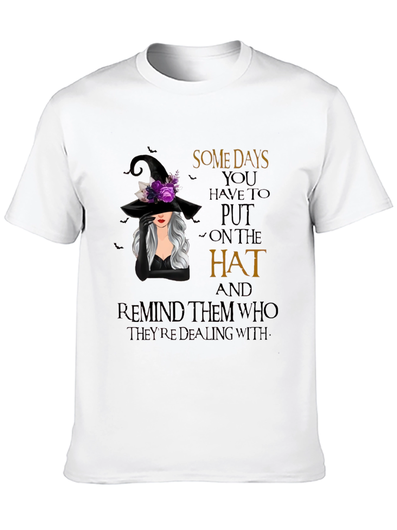 Witch Hat Graphic T-Shirt - Spooky Season Apparel