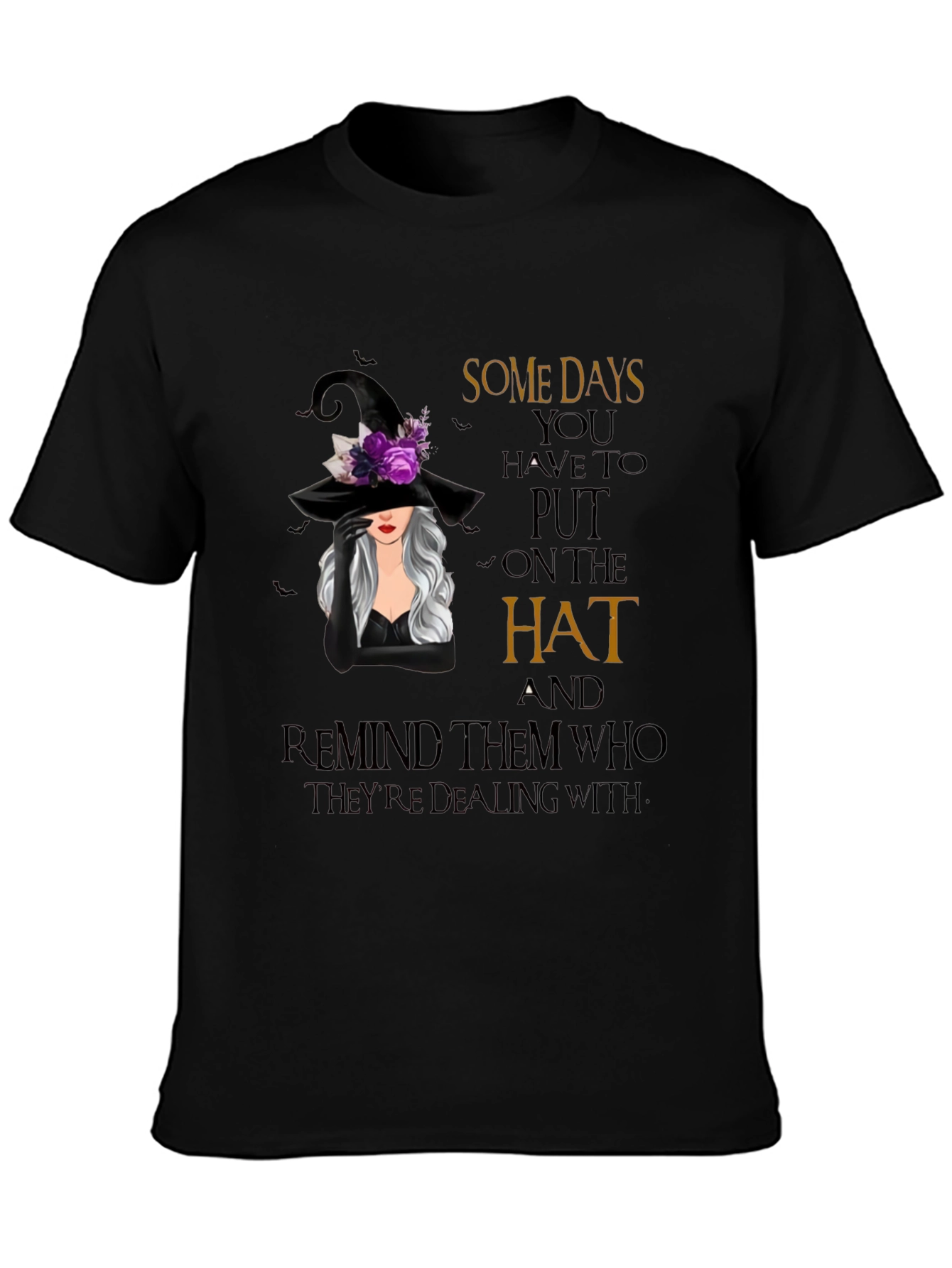 Witch Hat Graphic T-Shirt - Spooky Season Apparel
