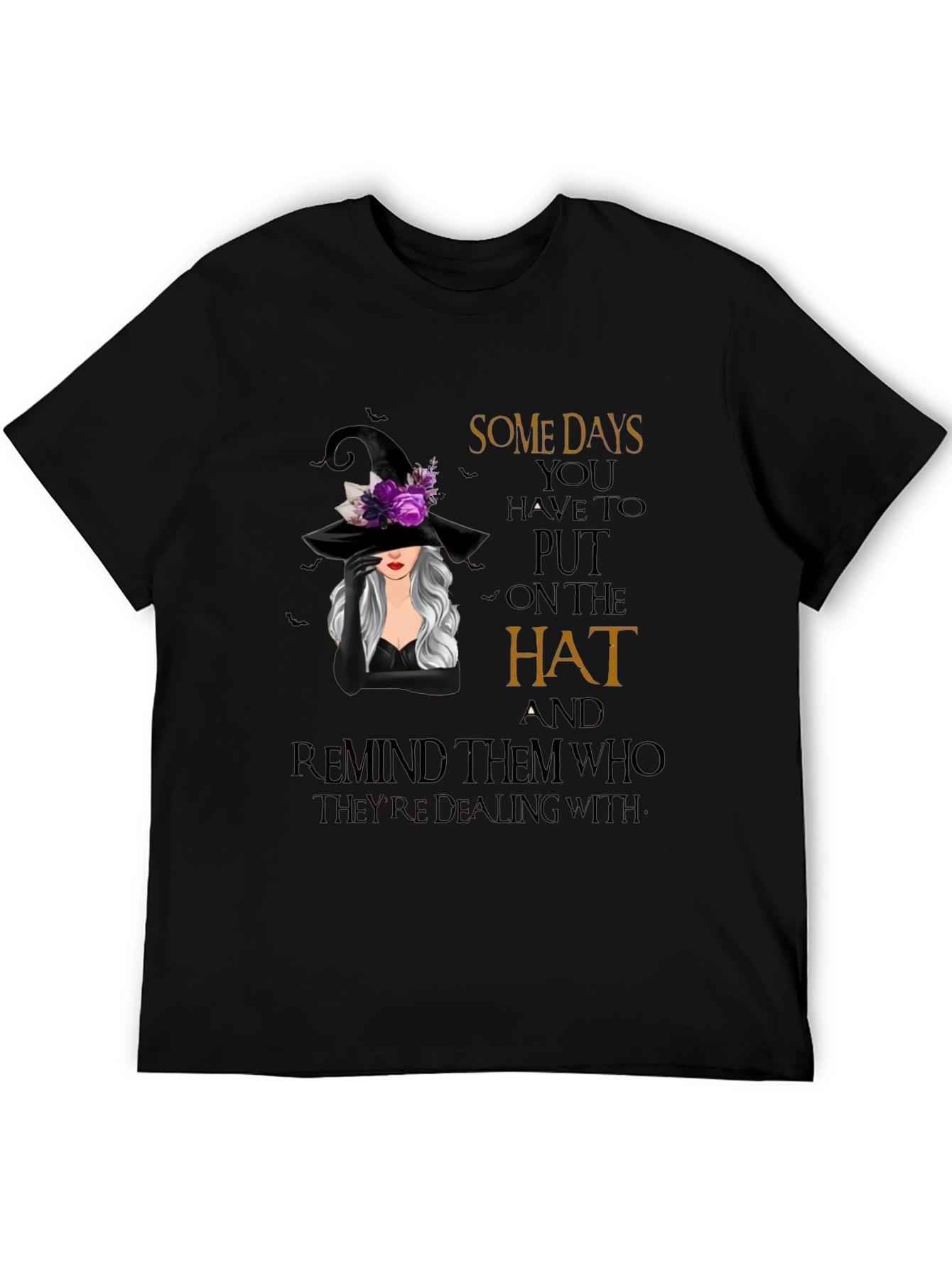 Witch Hat Graphic T-Shirt - Spooky Season Apparel