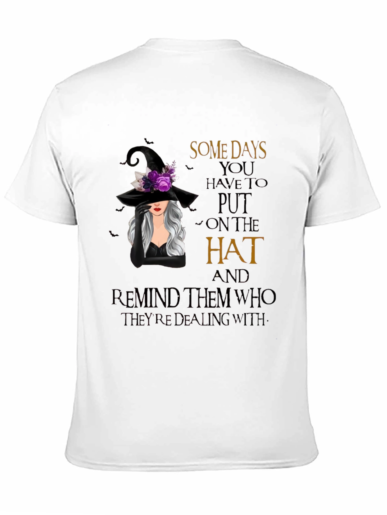 Witch Hat Graphic T-Shirt - Spooky Season Apparel