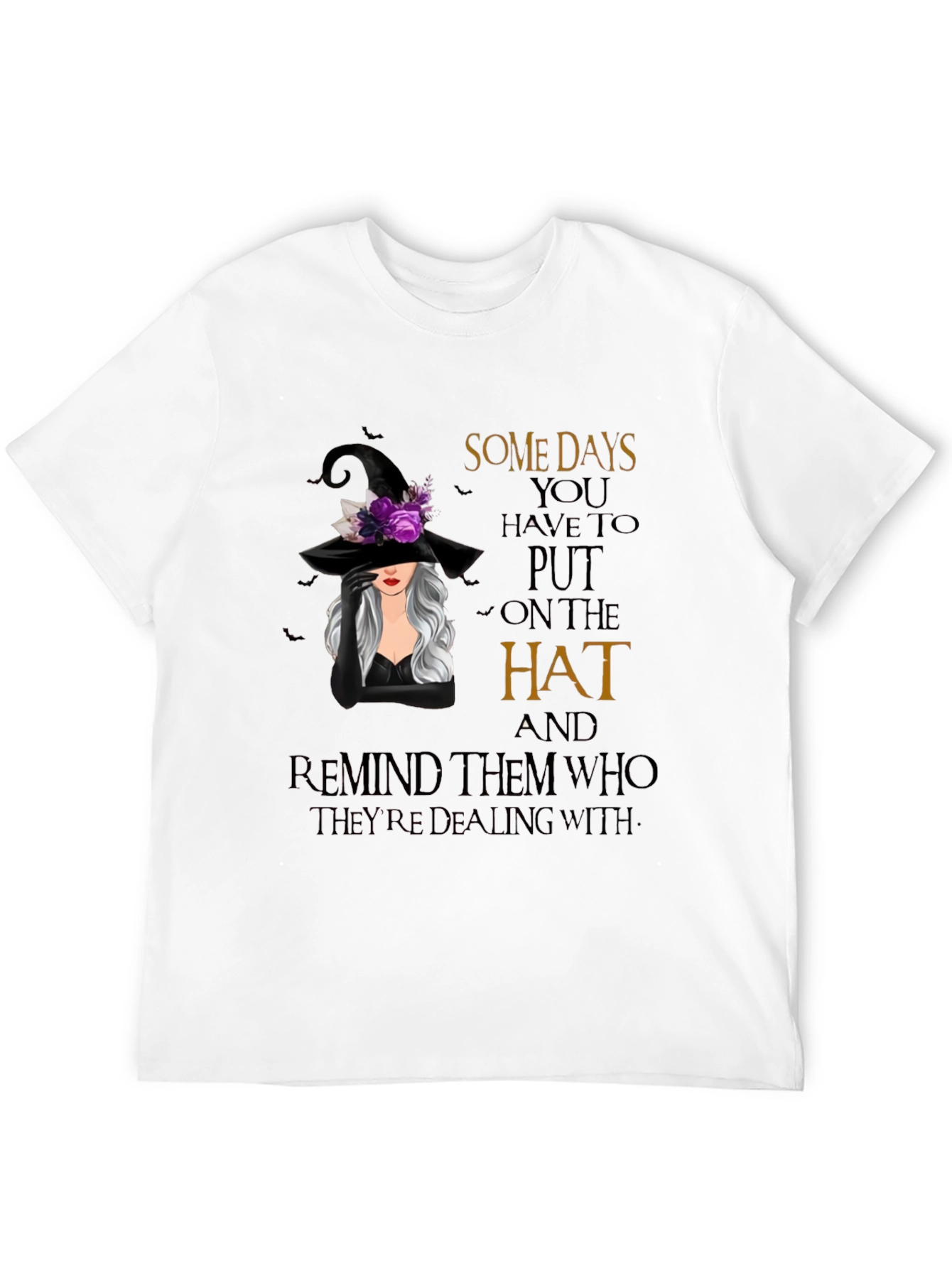 Witch Hat Graphic T-Shirt - Spooky Season Apparel